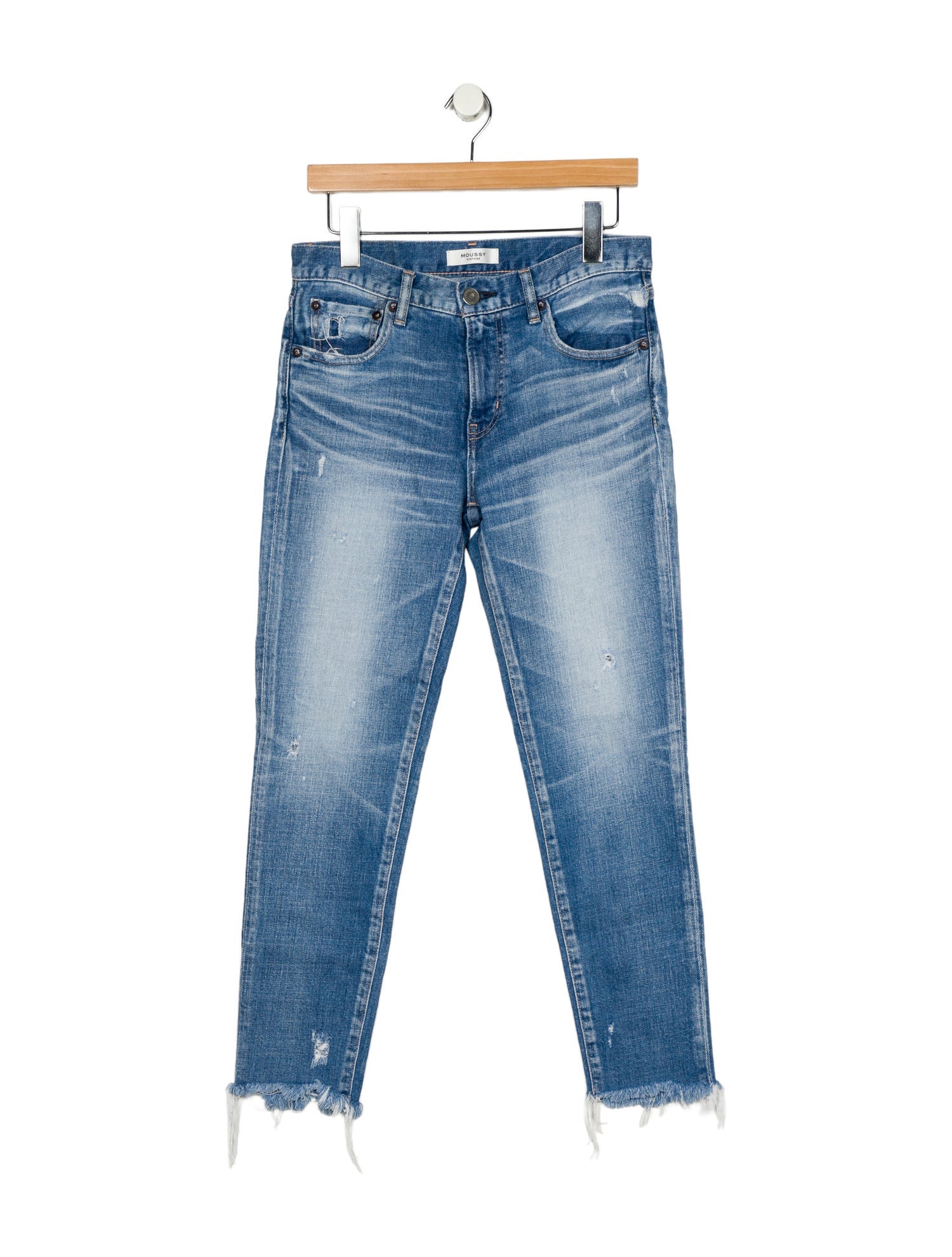 Moussy Mid-Rise Straight Leg Jeans