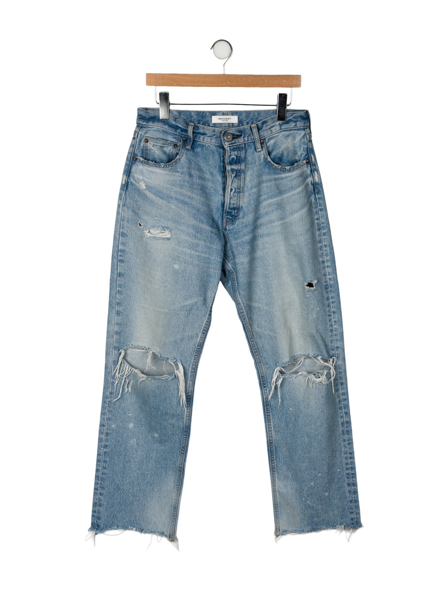 Moussy Mid-Rise Wide Leg Jeans