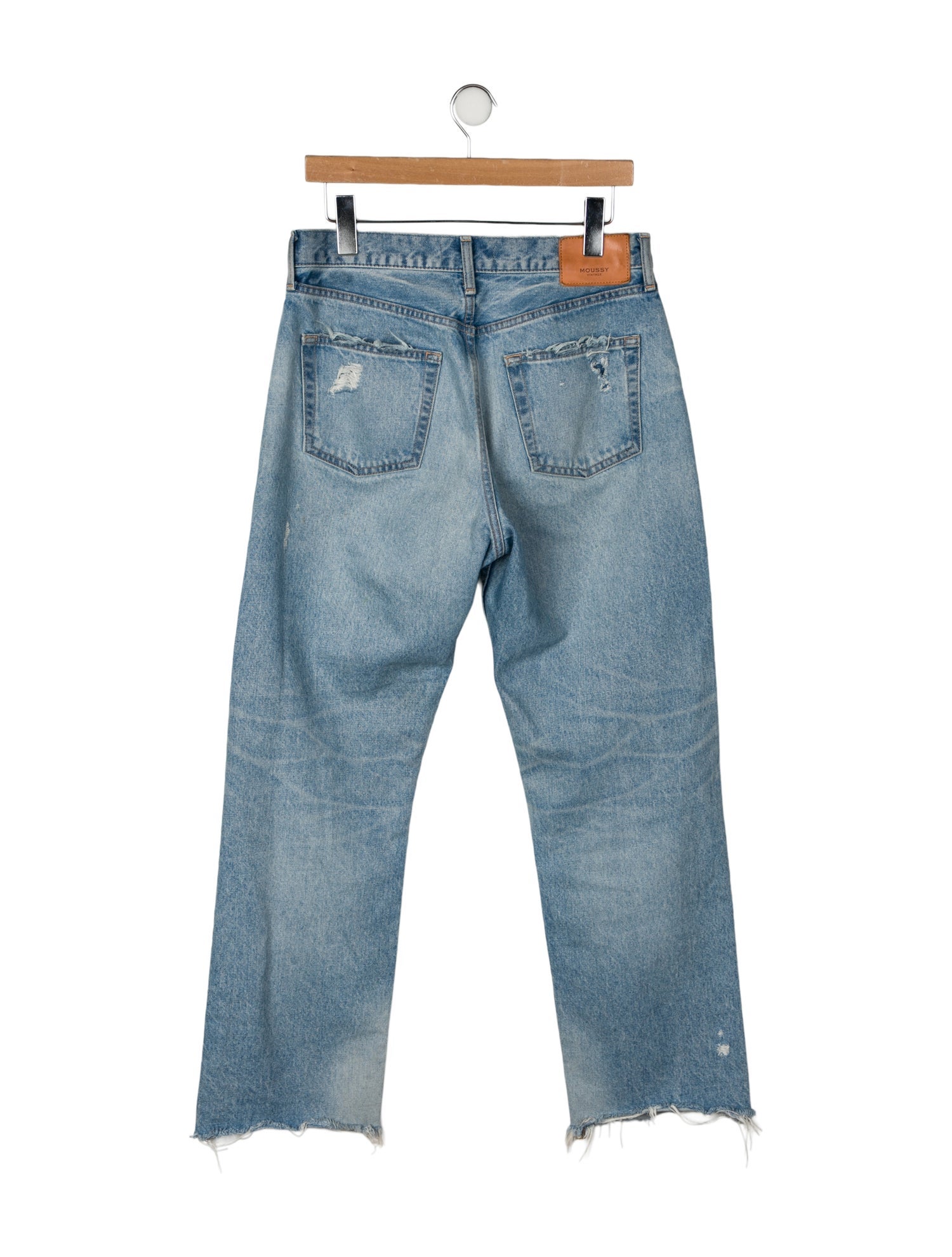 Moussy Mid-Rise Wide Leg Jeans