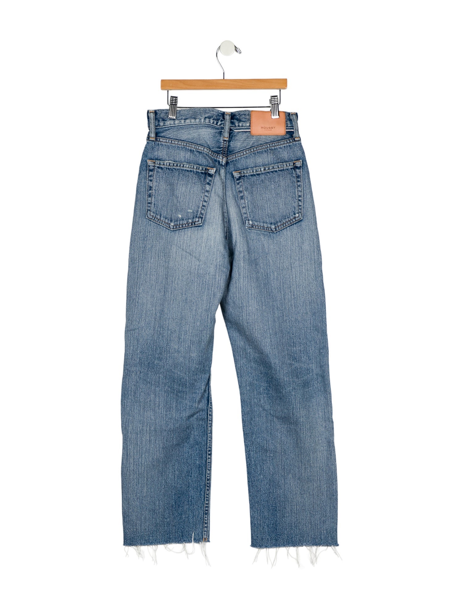 Moussy High-Rise Straight Leg Jeans