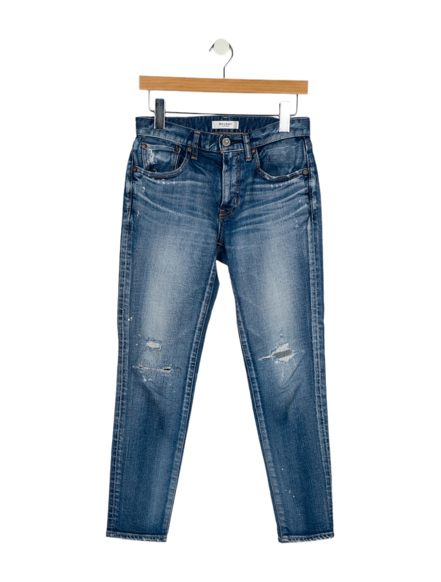 Moussy Mid-Rise Skinny Leg Jeans