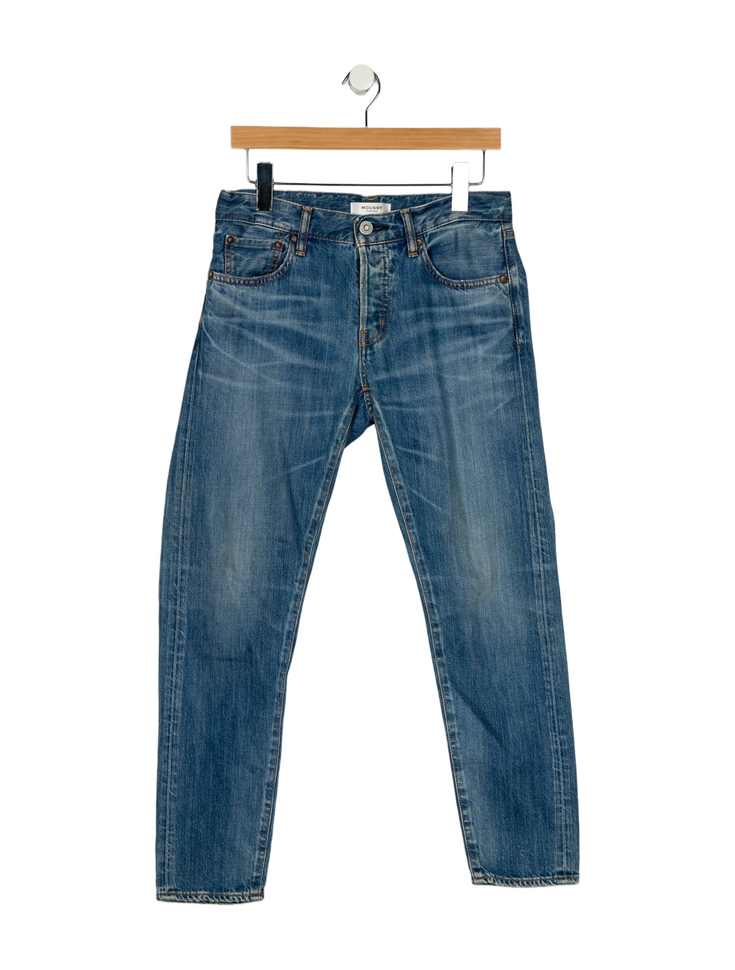 Moussy Mid-Rise Straight Leg Jeans