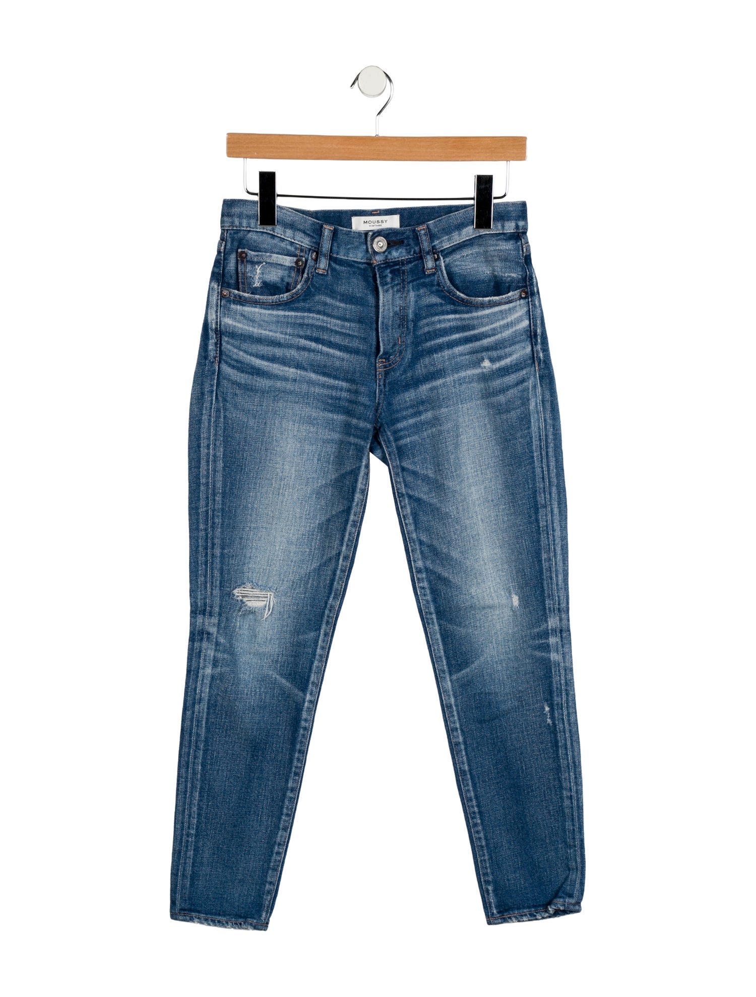 Moussy Mid-Rise Skinny Leg Jeans