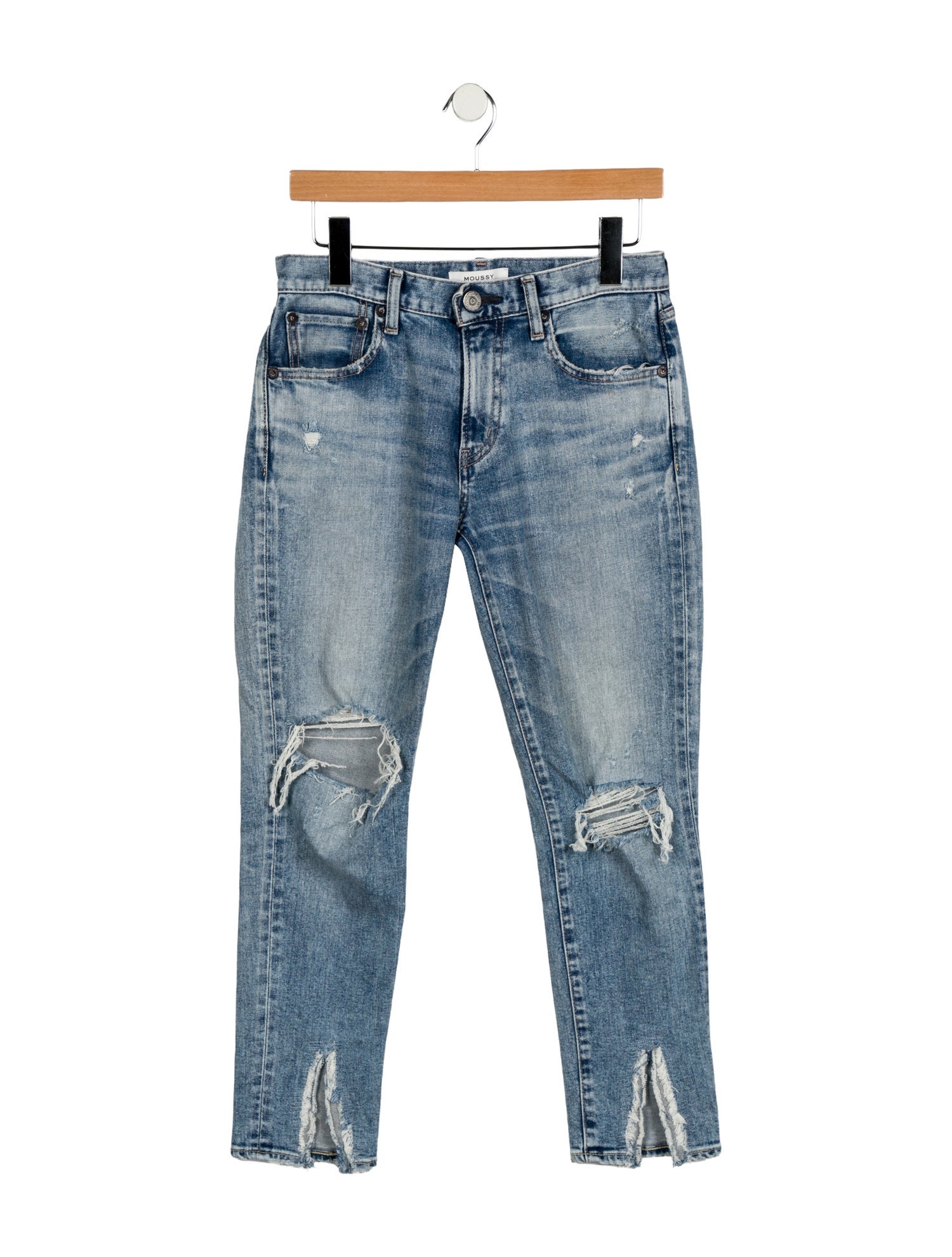 Moussy Mid-Rise Straight Leg Jeans