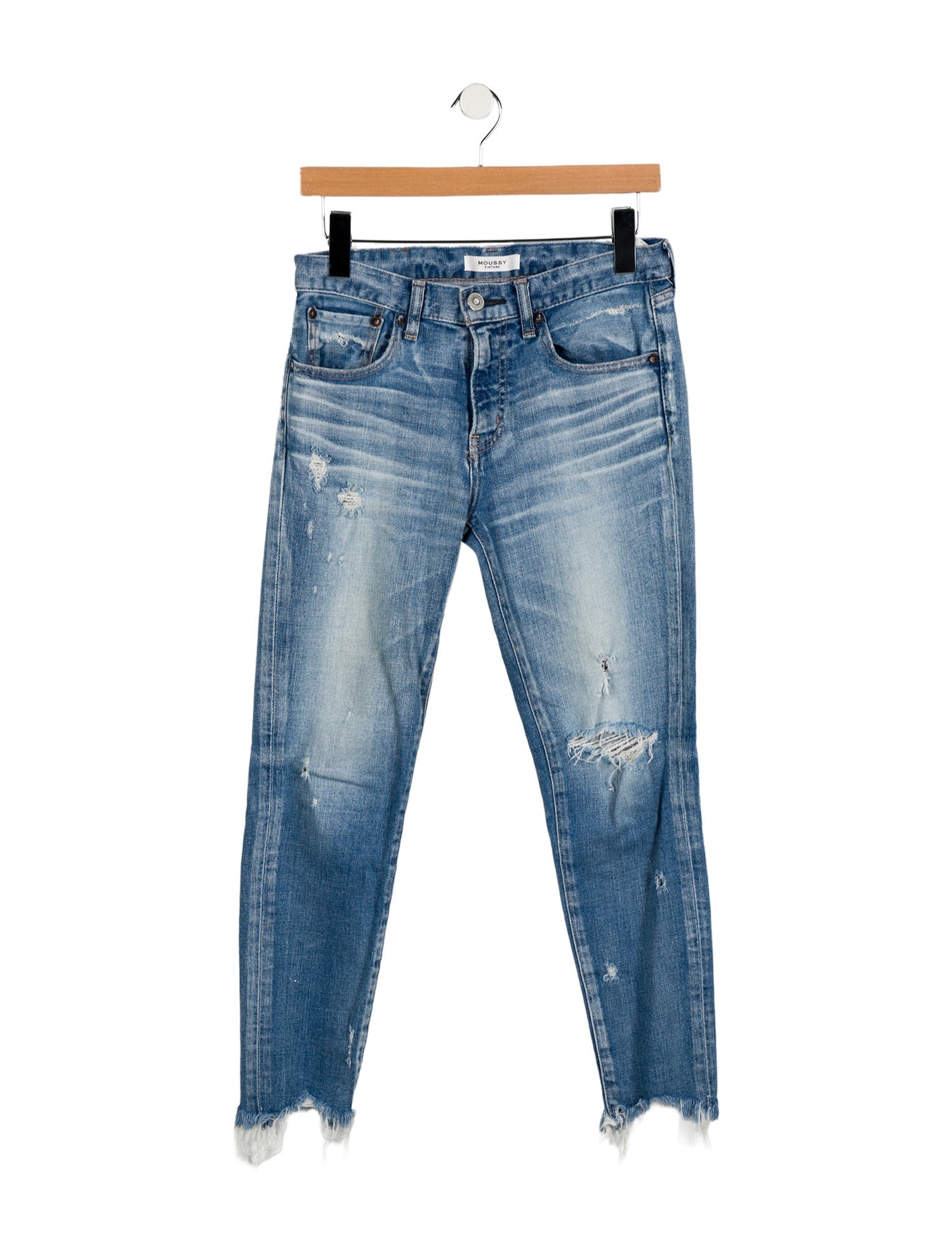 Moussy Mid-Rise Skinny Leg Jeans
