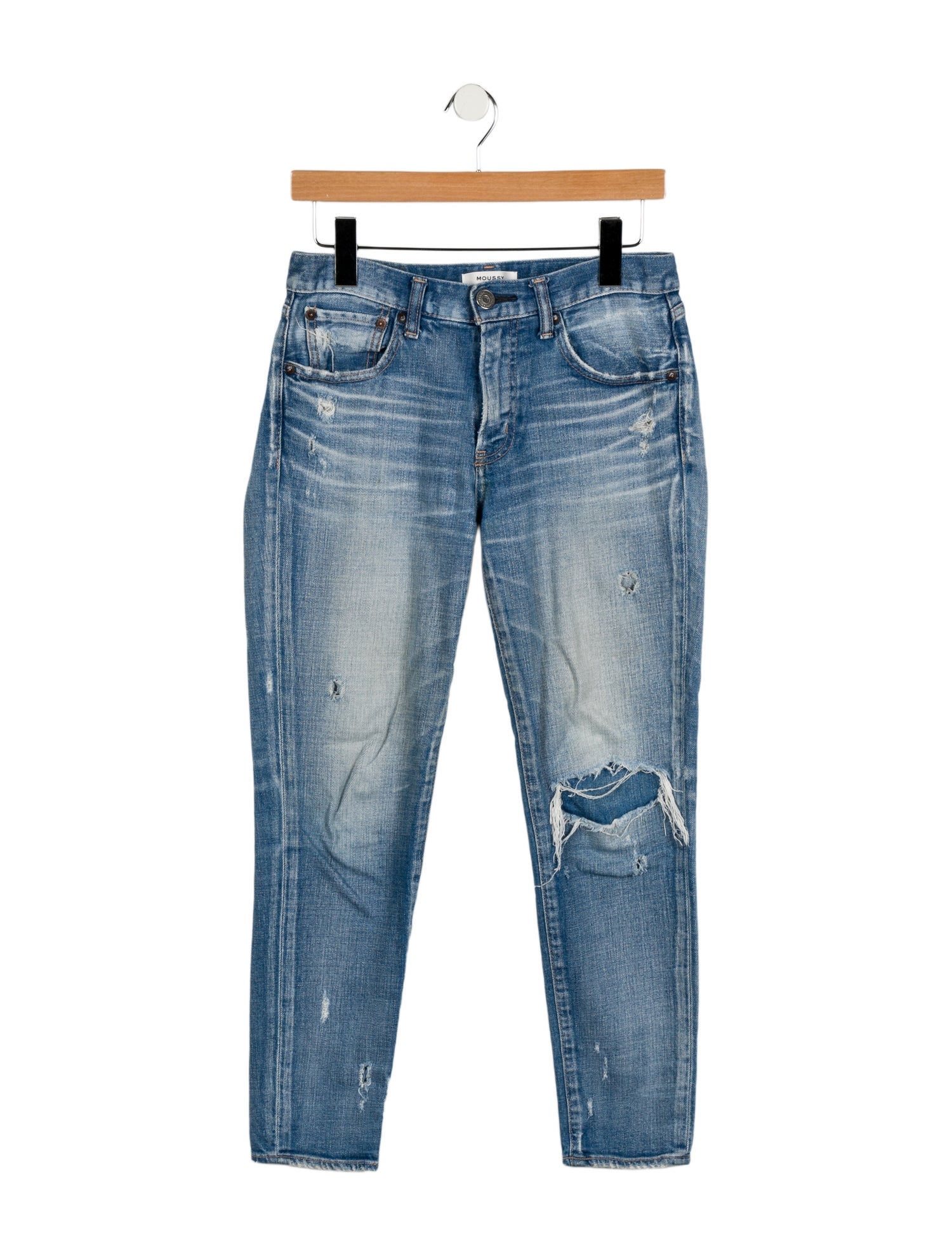 Moussy Mid-Rise Skinny Leg Jeans