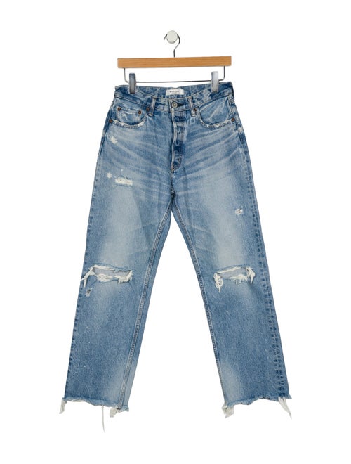 Moussy High-Rise Straight Leg Jeans