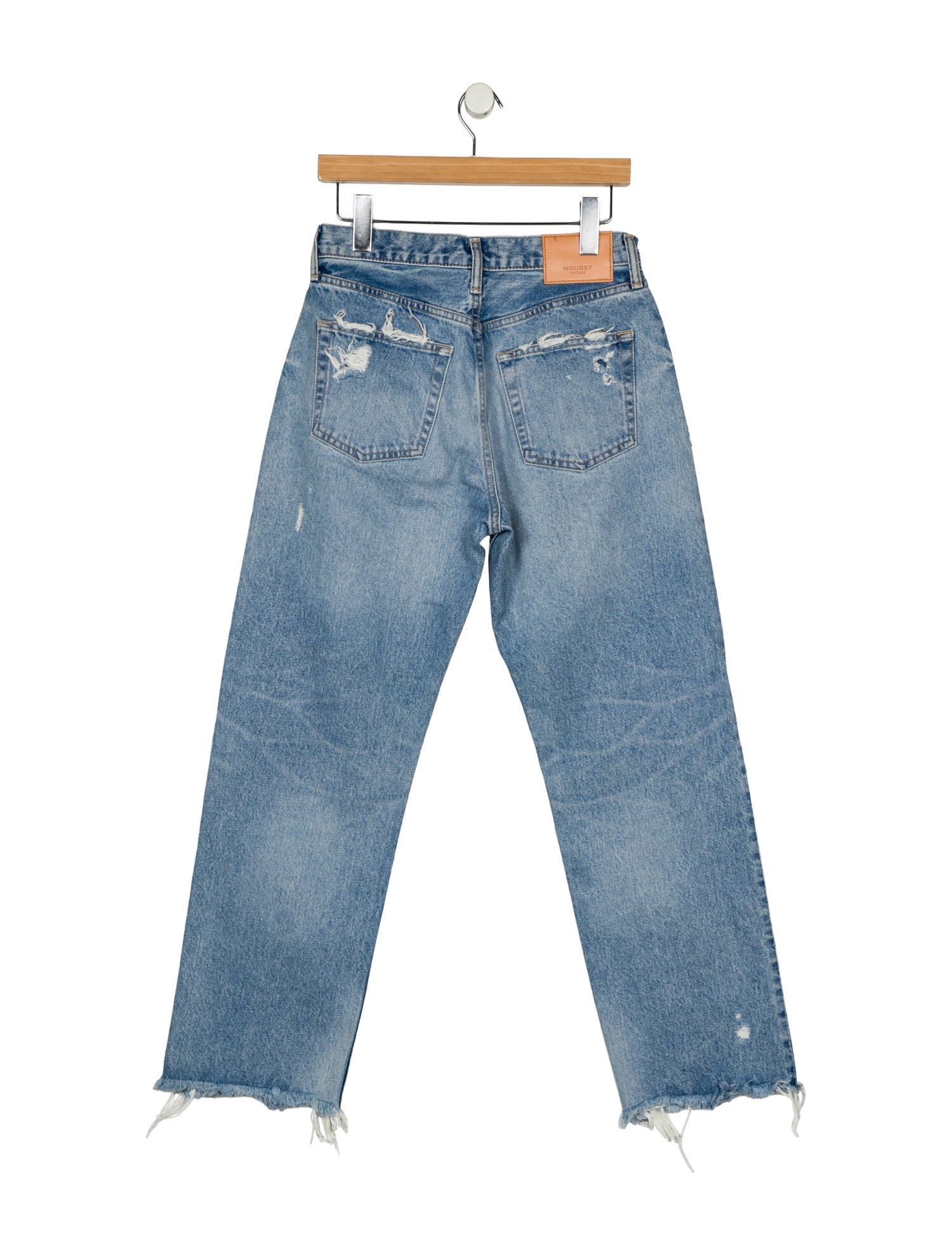 Moussy High-Rise Straight Leg Jeans