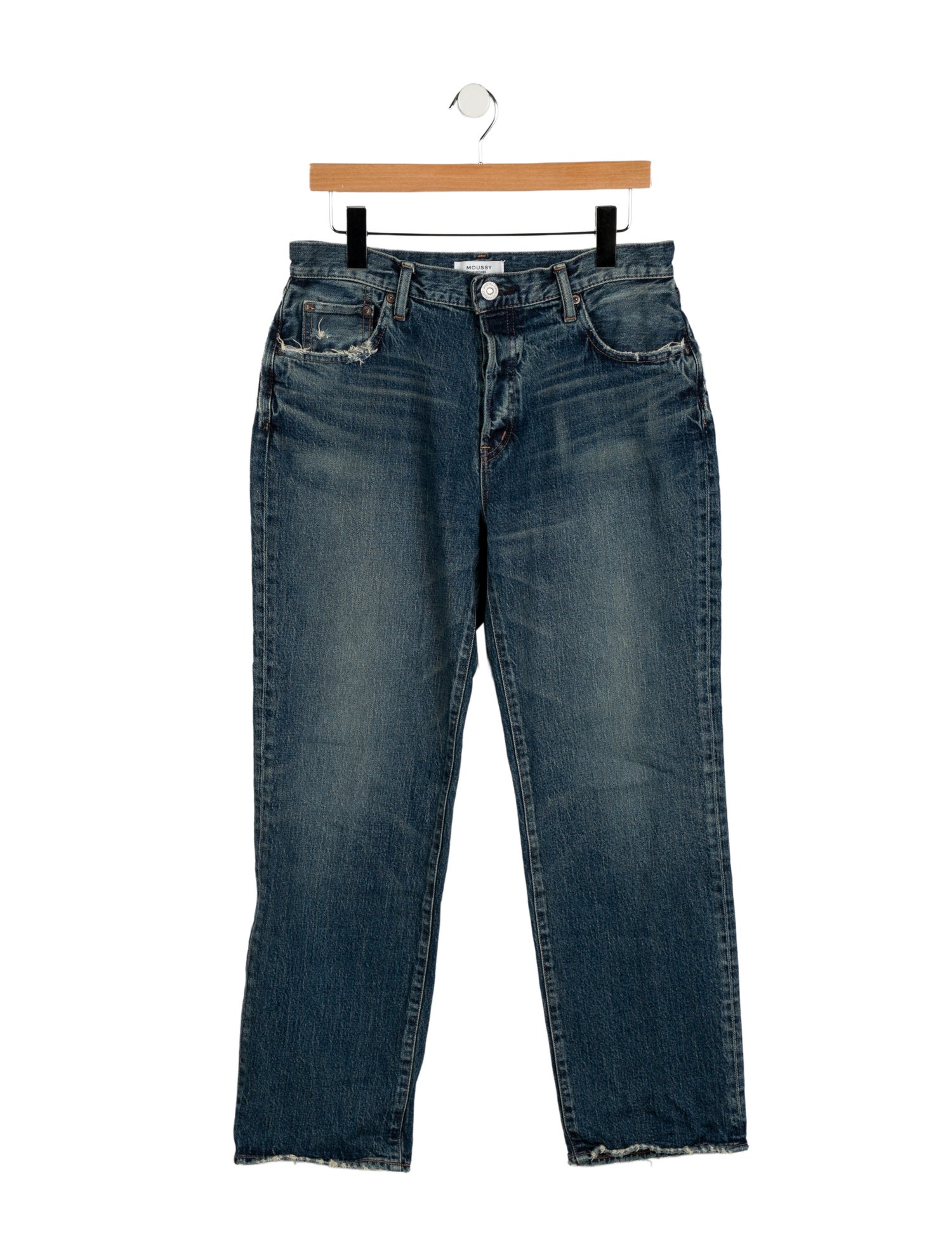 Moussy Mid-Rise Straight Leg Jeans