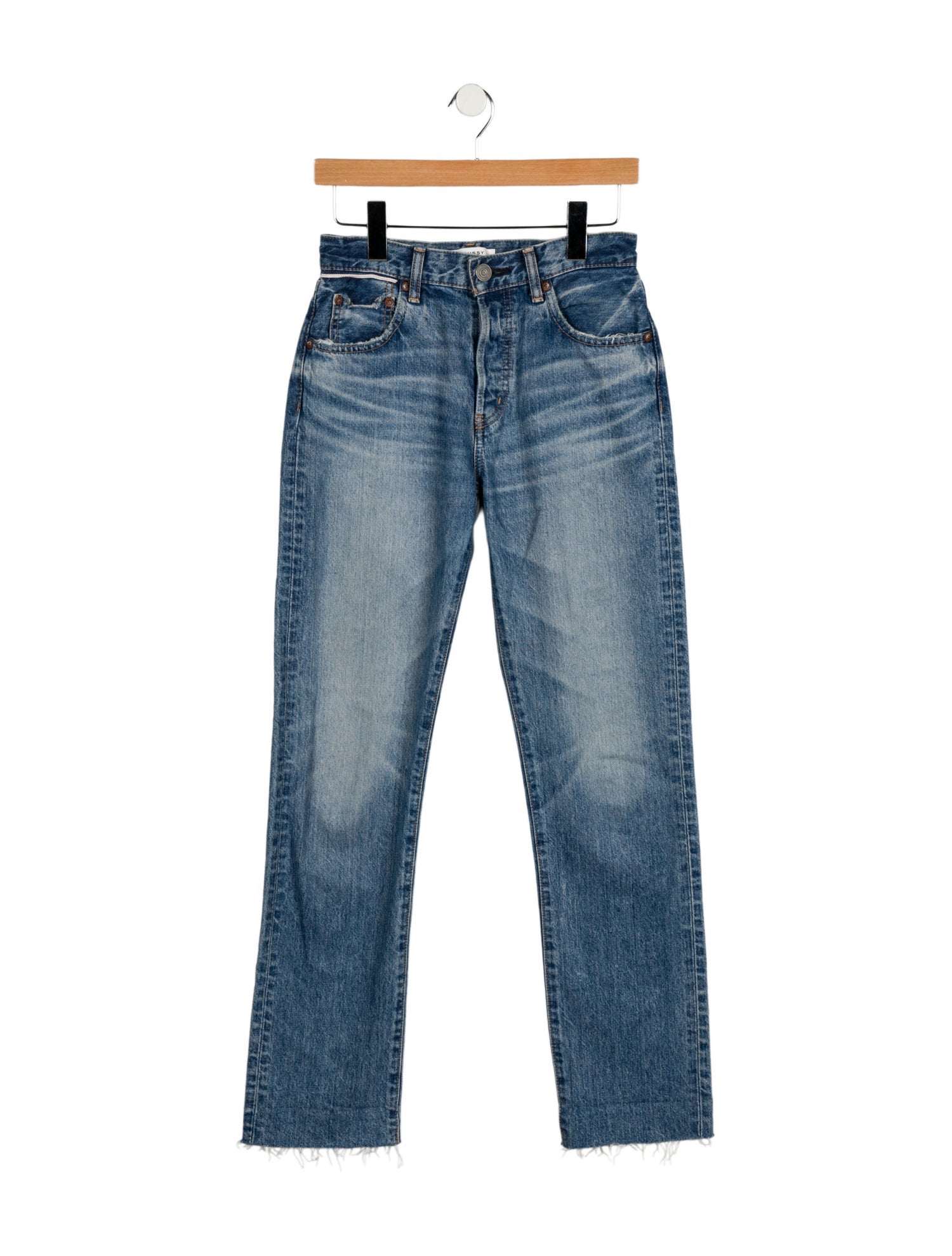 Moussy High-Rise Straight Leg Jeans