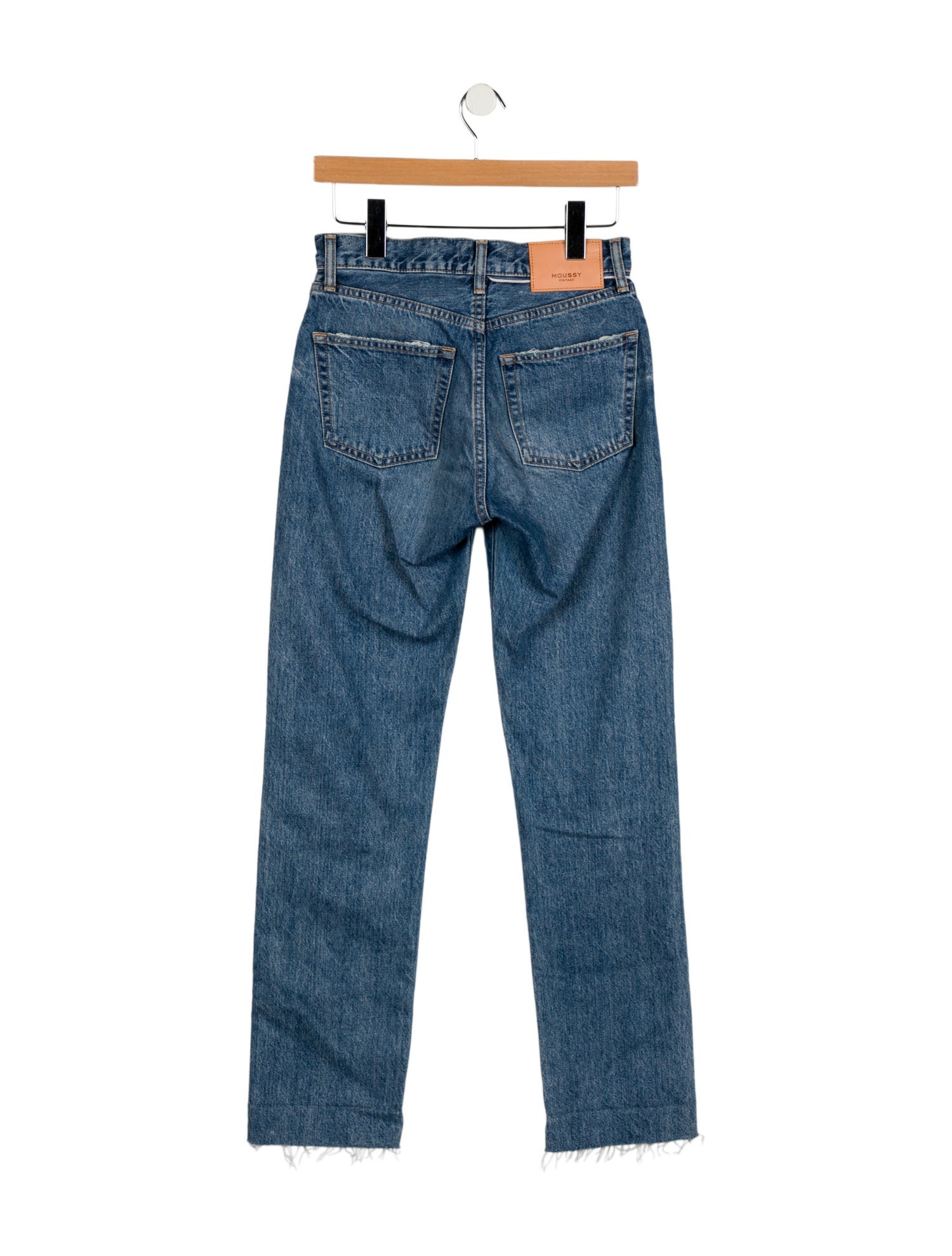 Moussy High-Rise Straight Leg Jeans