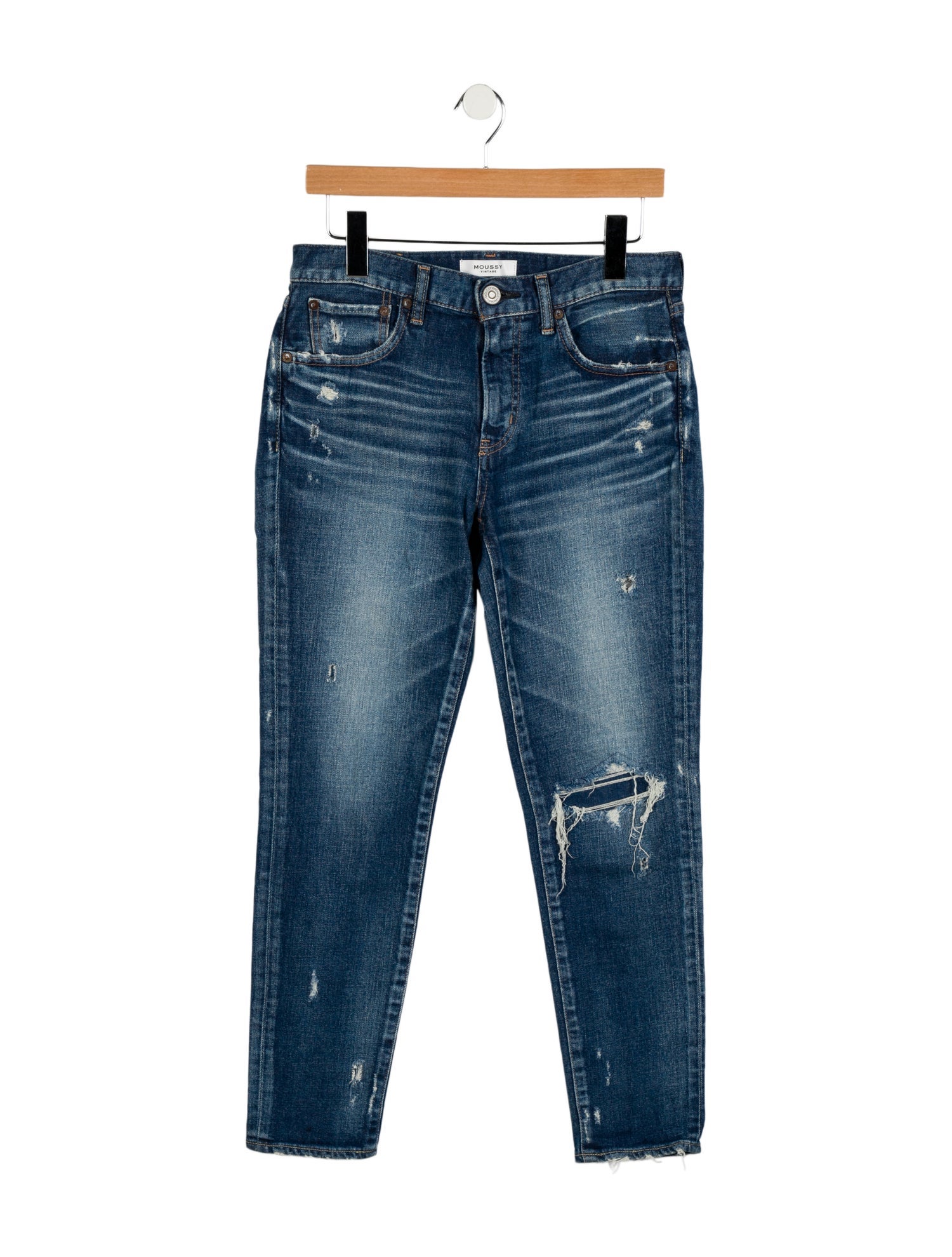 Moussy Mid-Rise Skinny Leg Jeans
