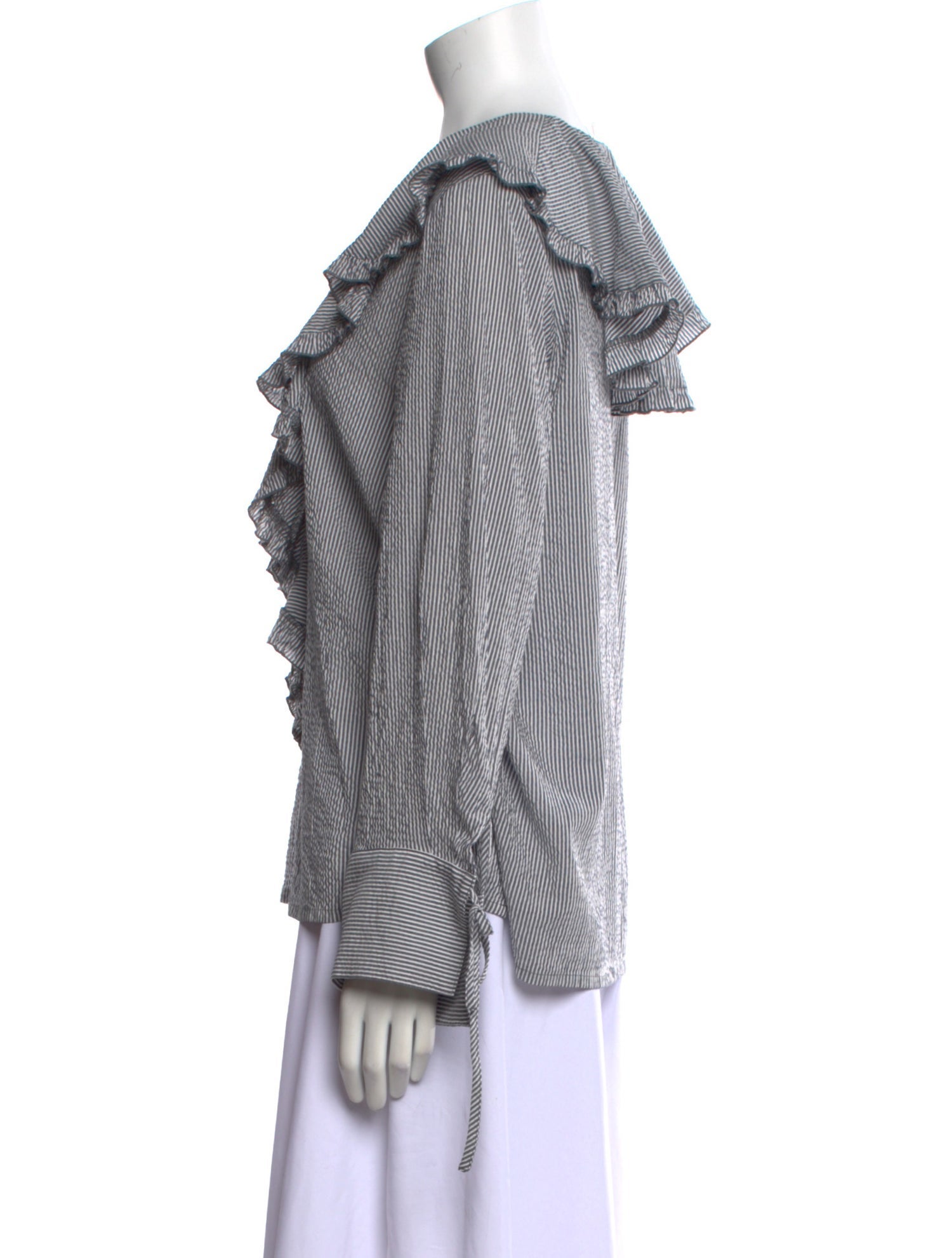 Moussy Plaid Print Long Sleeve Blouse