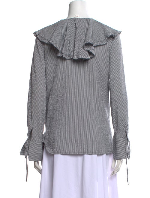 Moussy Plaid Print Long Sleeve Blouse