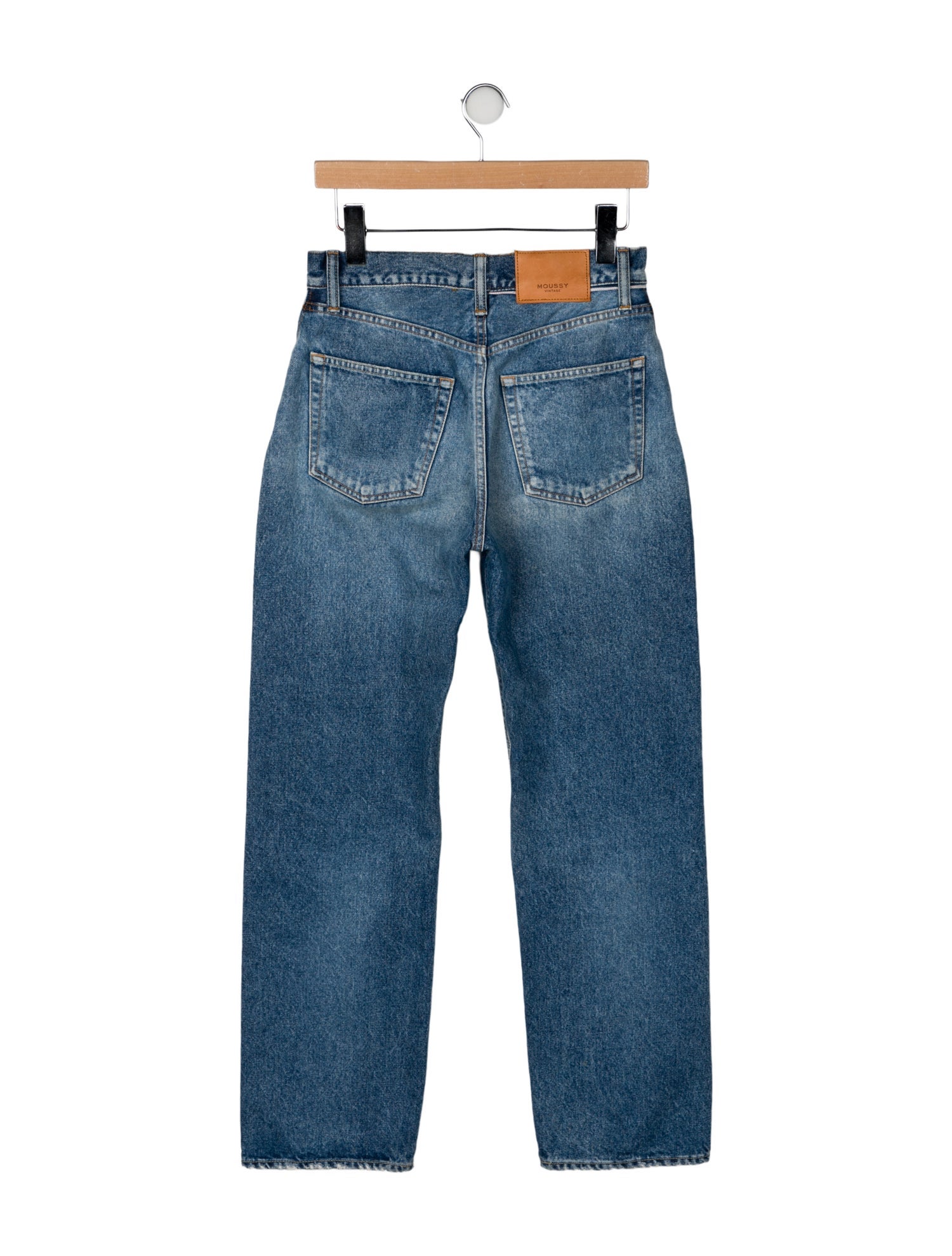 Moussy Mid-Rise Wide Leg Jeans