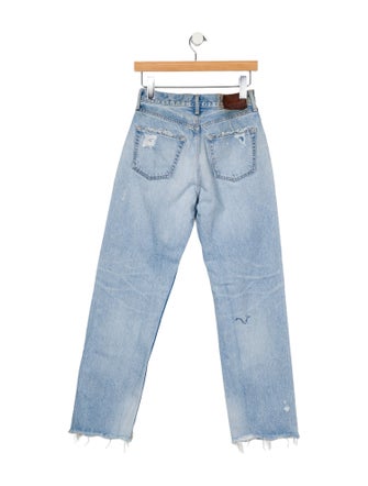 Moussy High-Rise Straight Leg Jeans