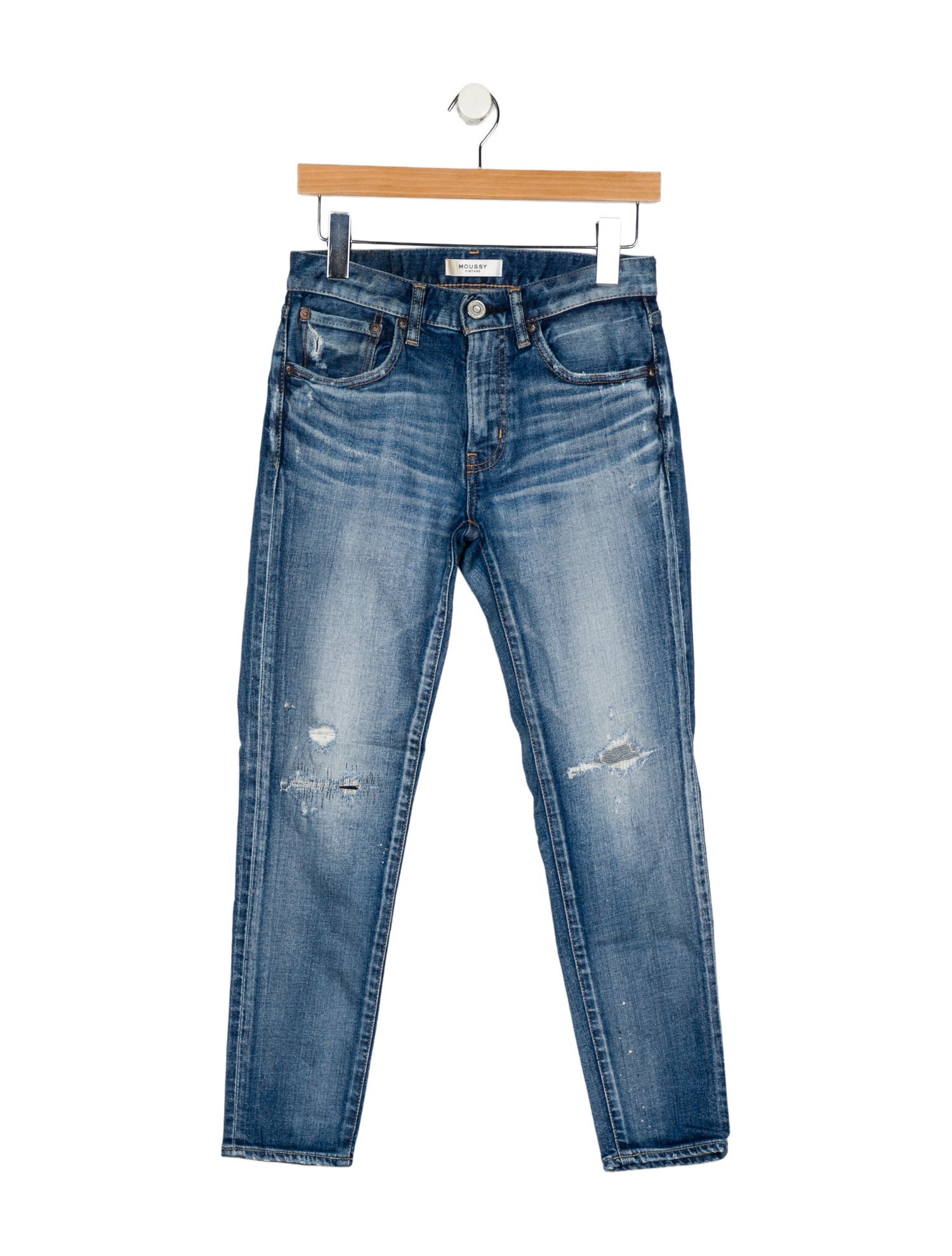 Moussy Mid-Rise Skinny Leg Jeans