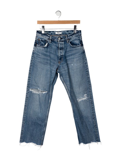 Moussy High-Rise Straight Leg Jeans