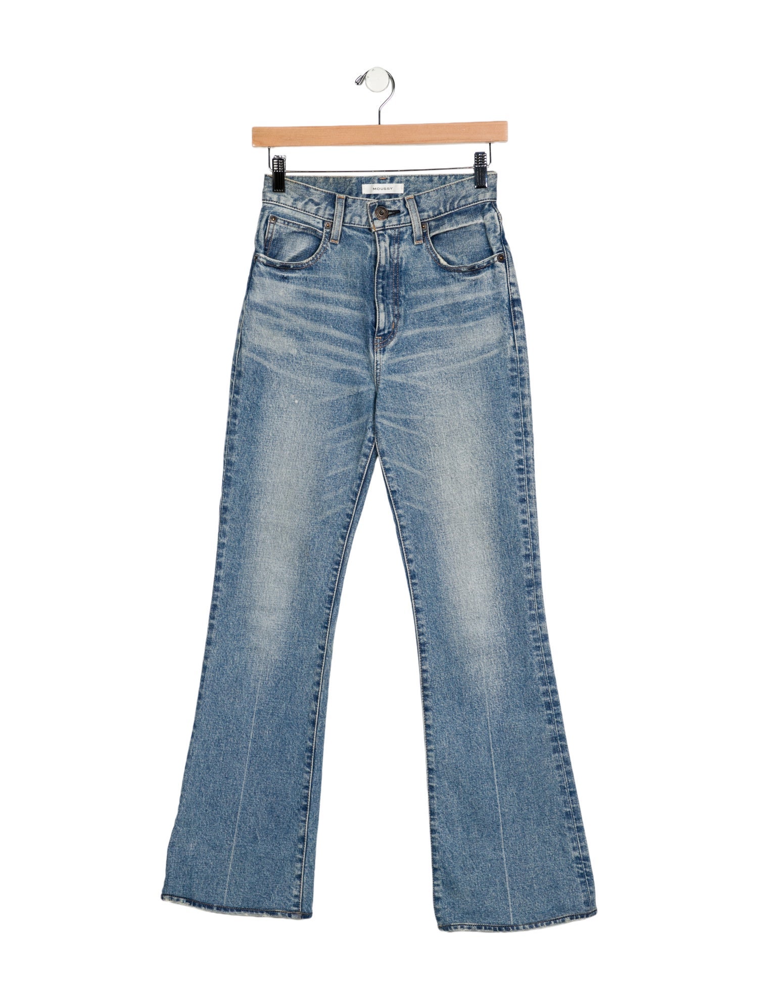Moussy High-Rise Wide Leg Jeans