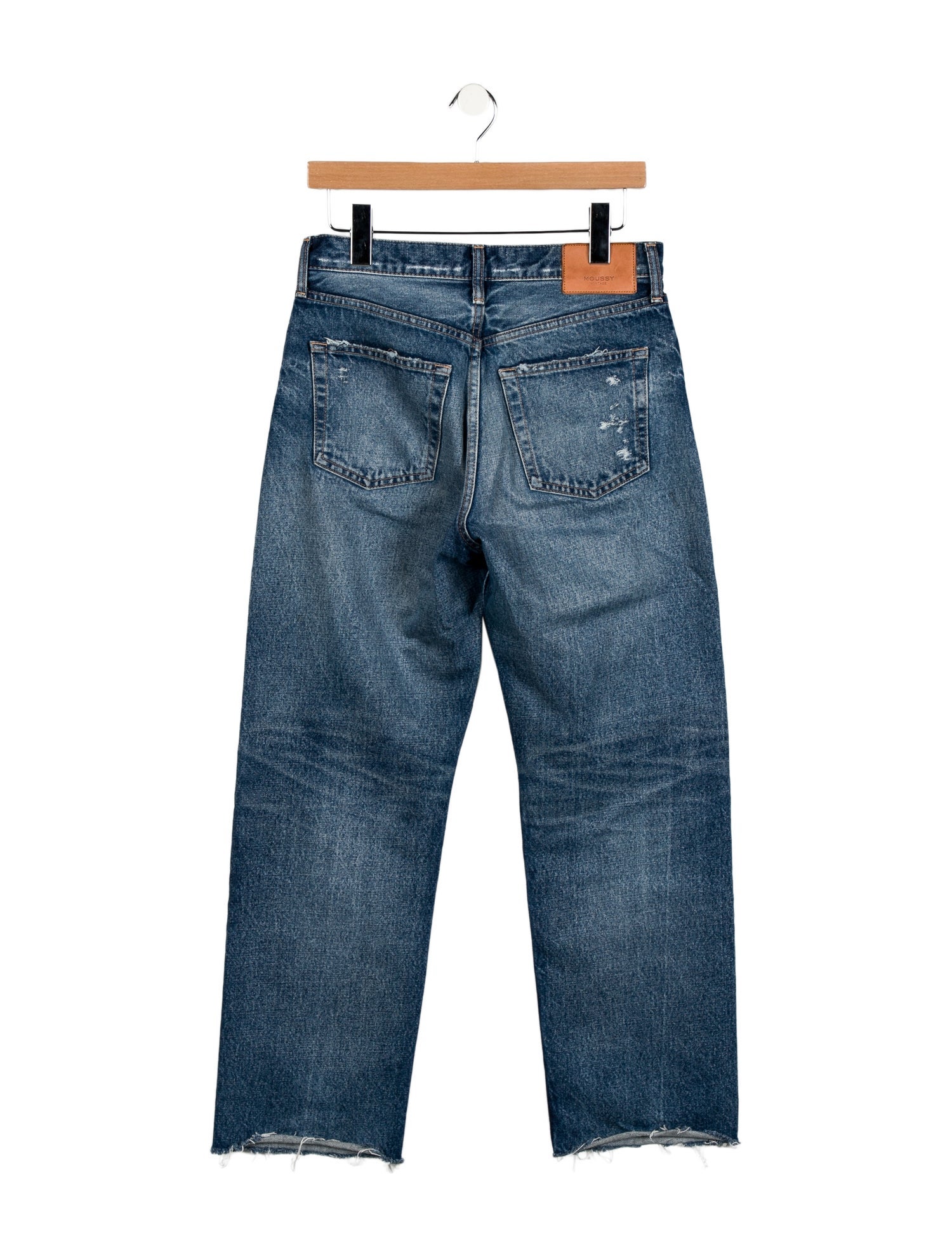 Moussy High-Rise Straight Leg Jeans