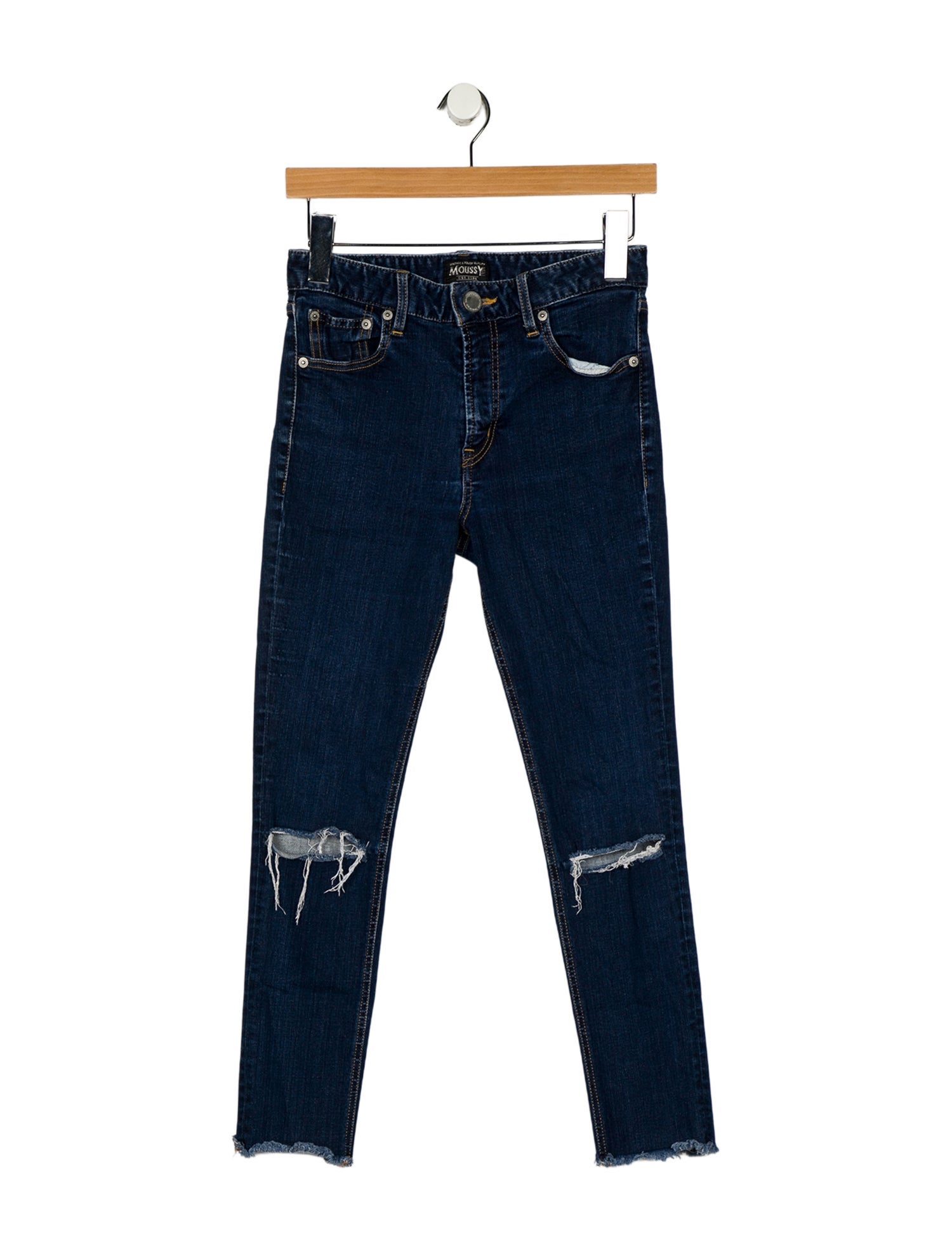 Moussy Mid-Rise Skinny Leg Jeans