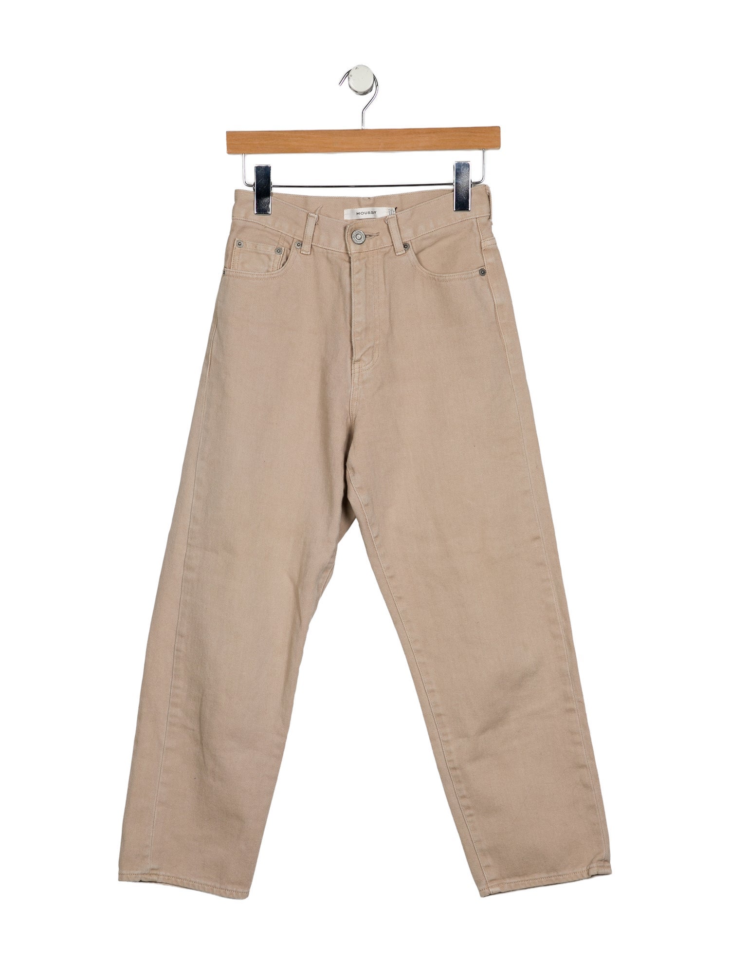 Moussy High-Rise Straight Leg Jeans