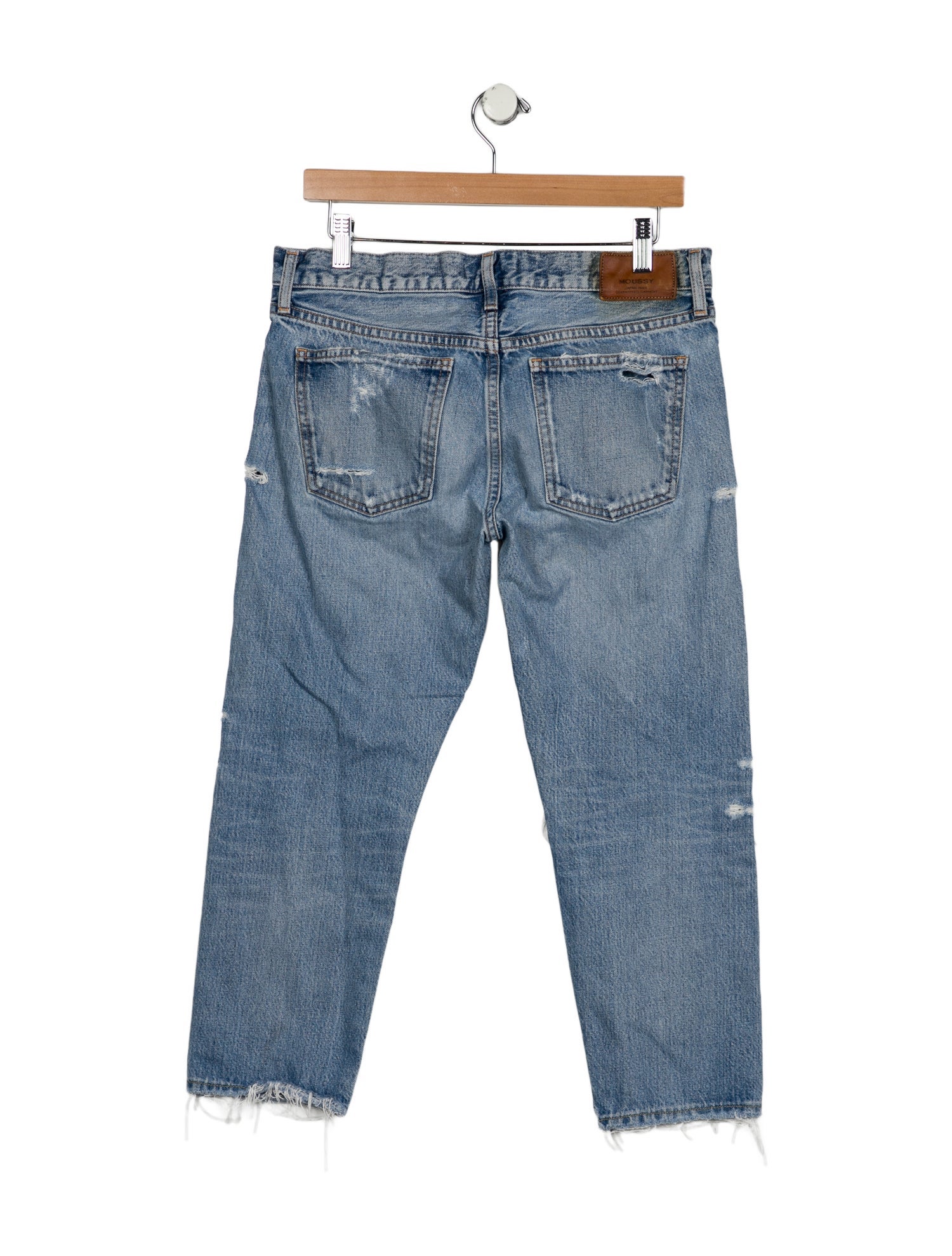 Moussy High-Rise Straight Leg Jeans