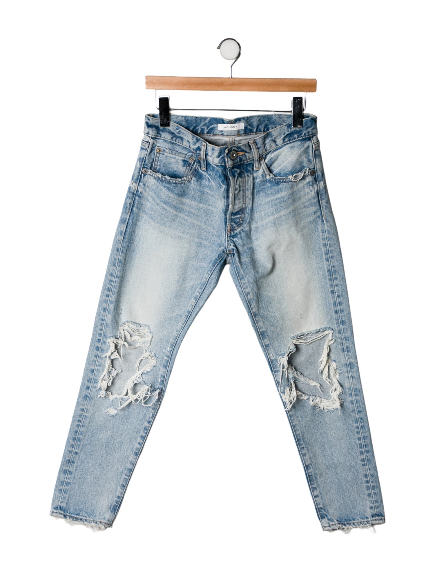 Moussy Mid-Rise Skinny Leg Jeans