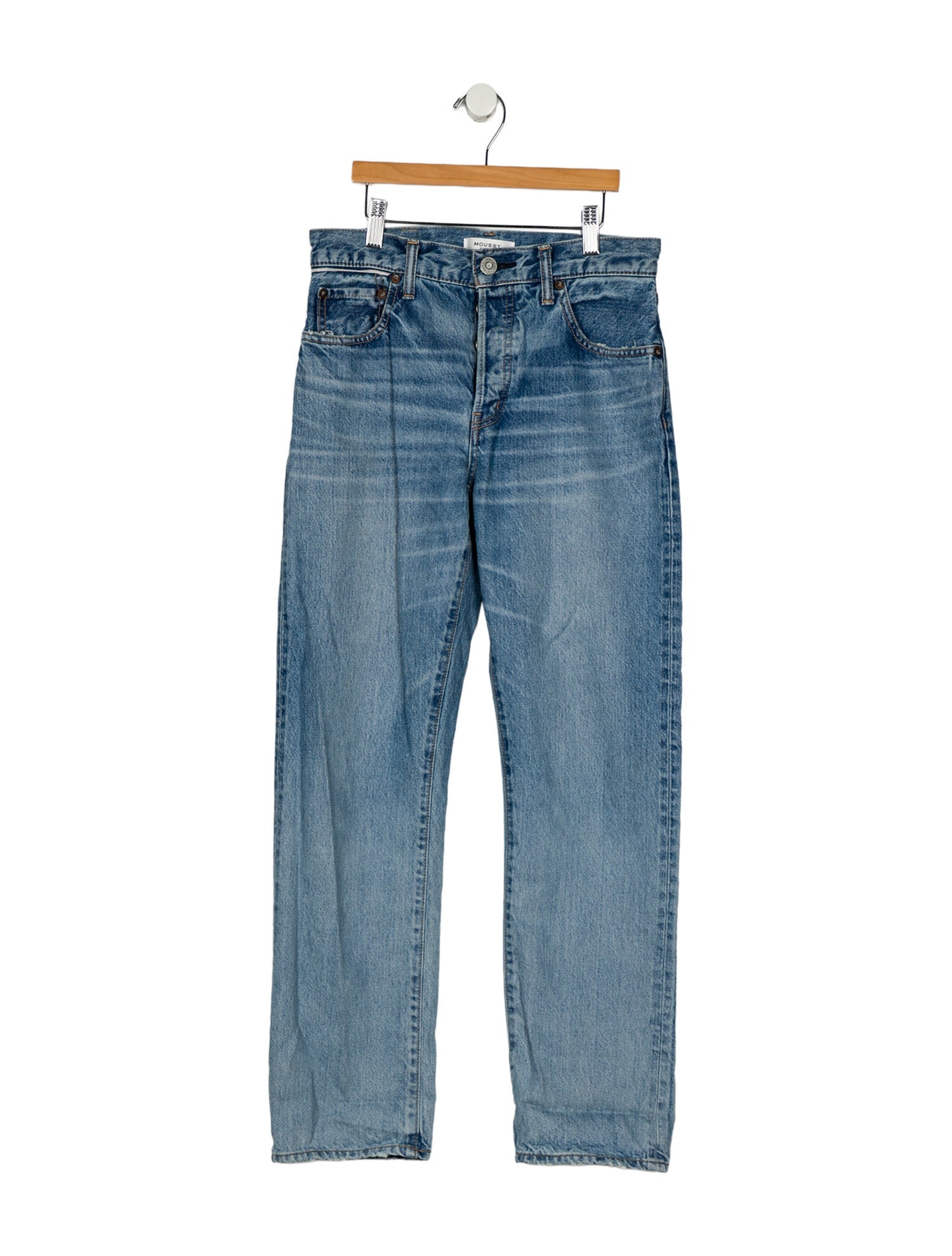 Moussy Mid-Rise Straight Leg Jeans