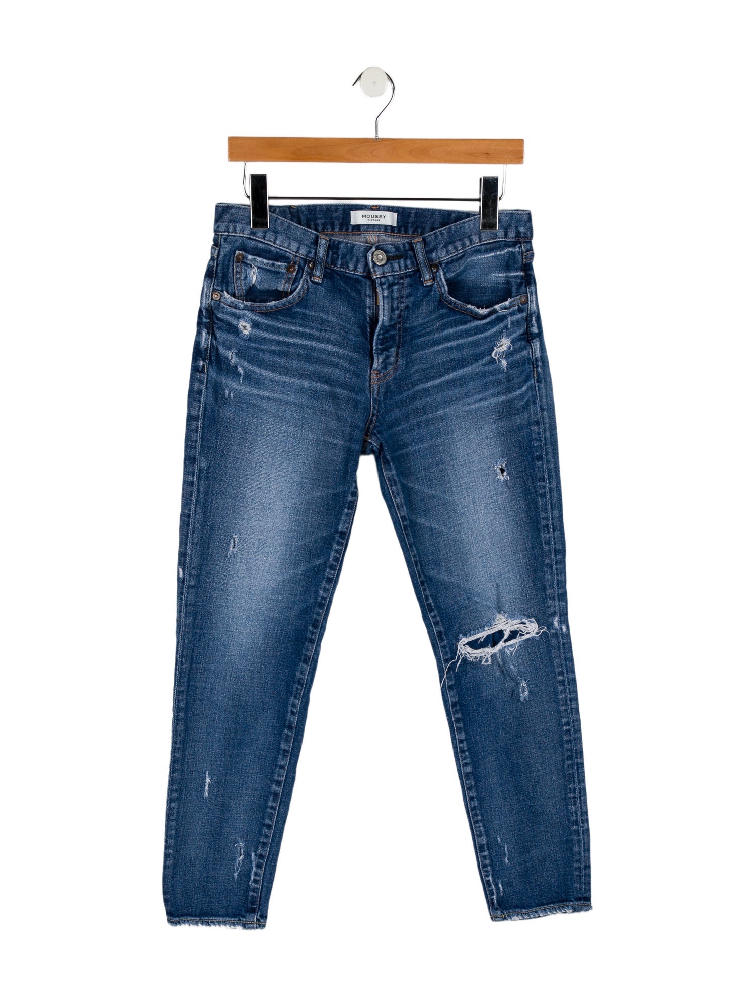 Moussy Mid-Rise Skinny Leg Jeans