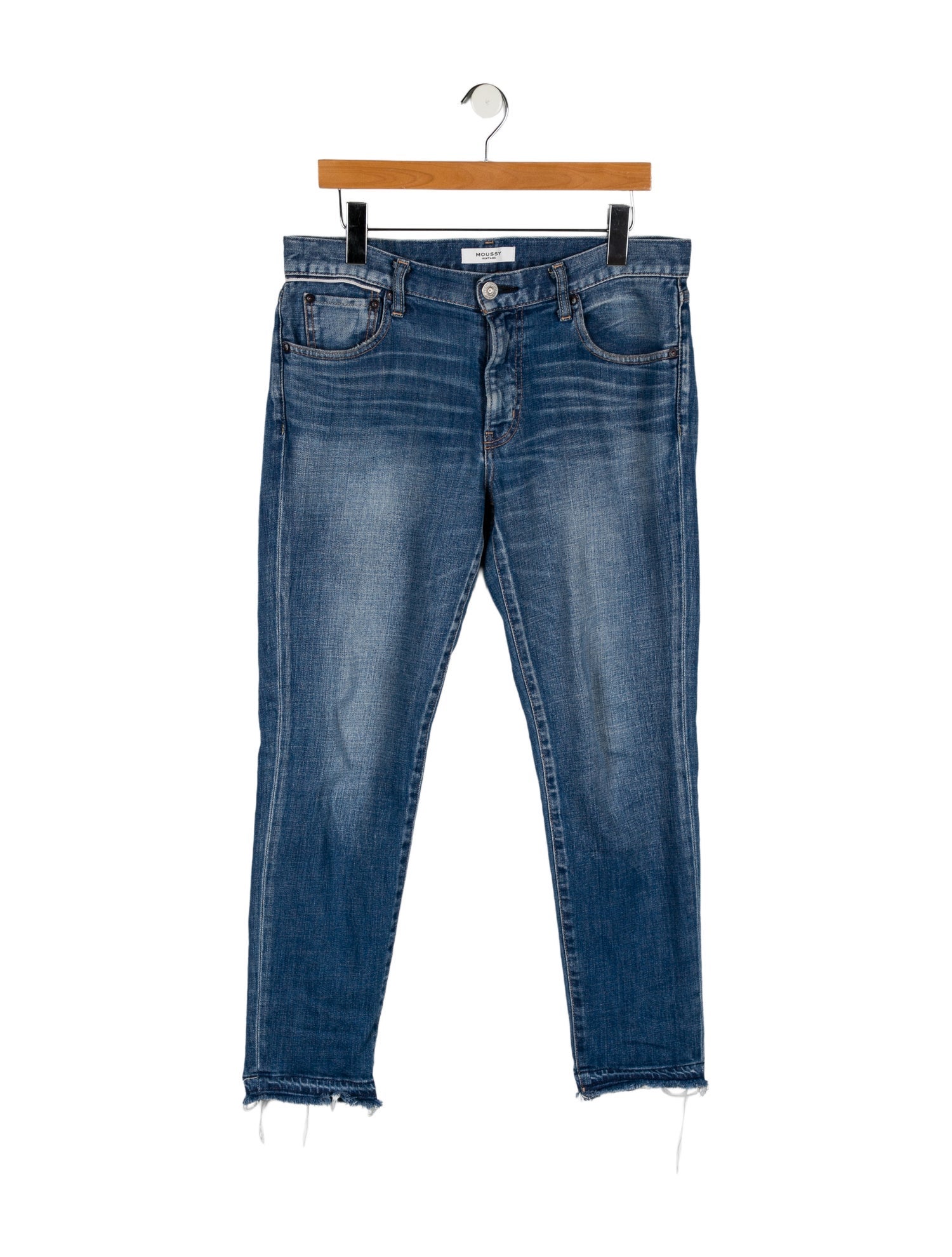 Moussy Mid-Rise Straight Leg Jeans