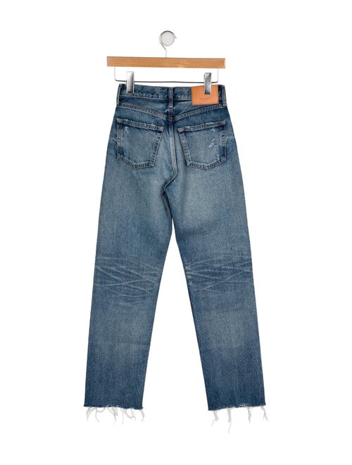Moussy High-Rise Straight Leg Jeans