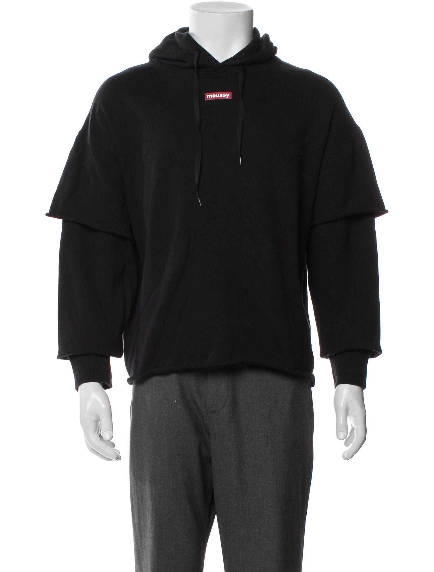 Moussy Graphic Print Crew Neck Hoodie