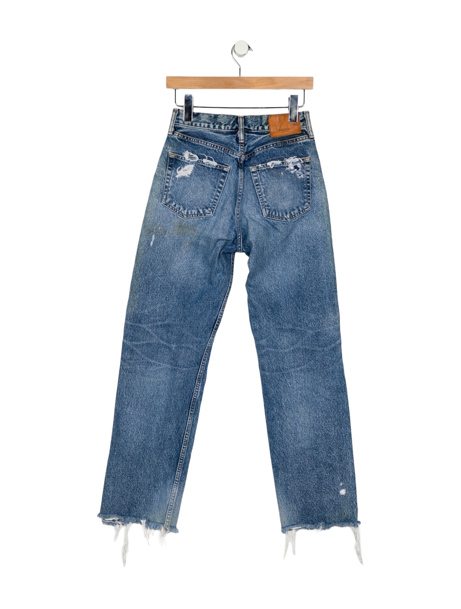 Moussy High-Rise Straight Leg Jeans