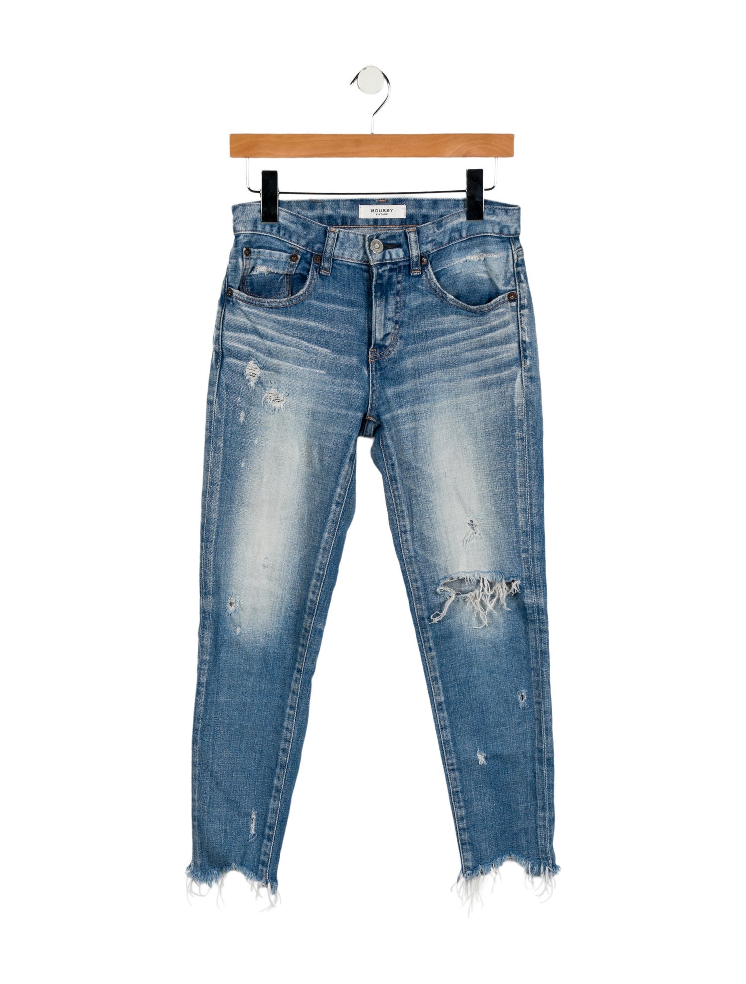 Moussy Mid-Rise Skinny Leg Jeans