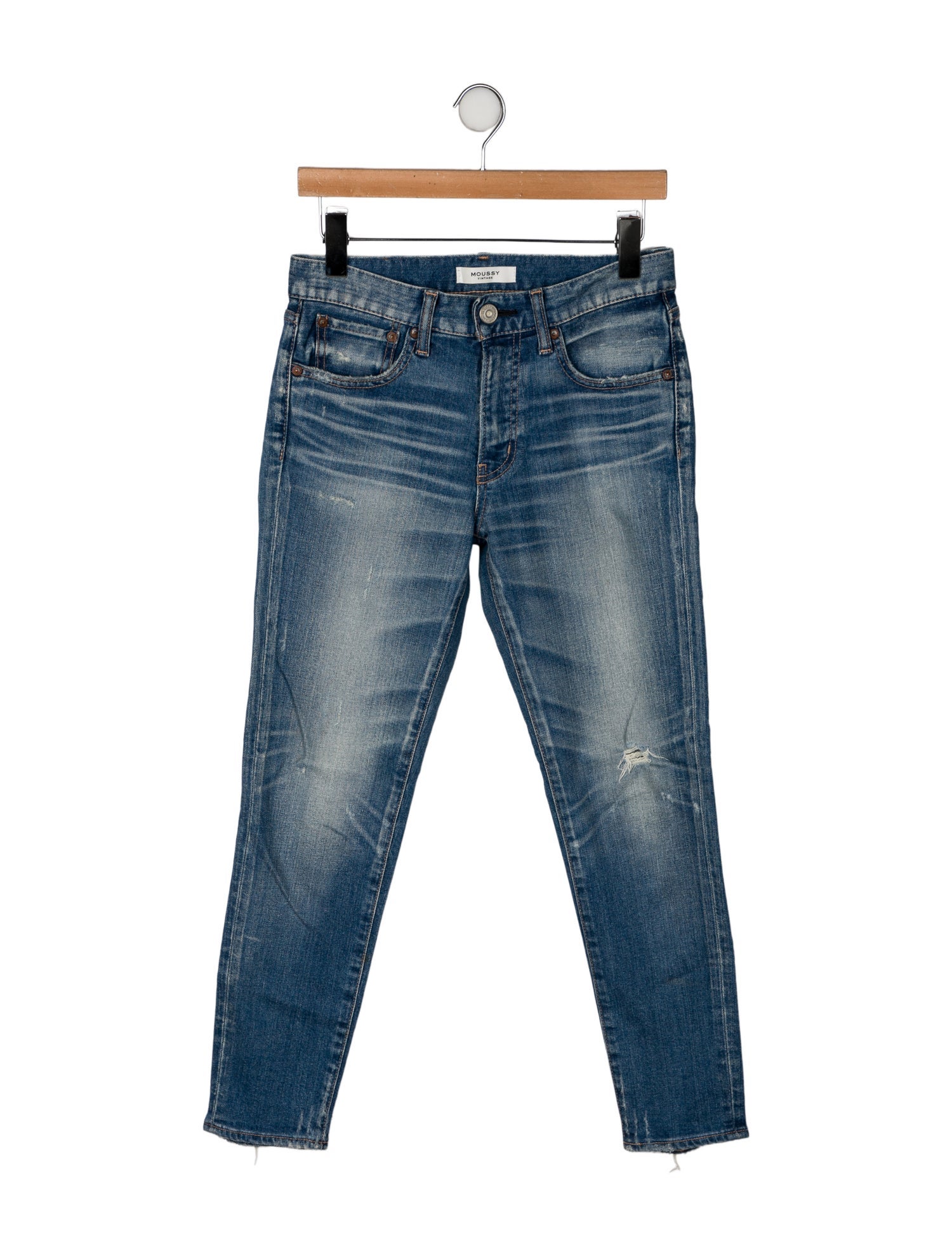 Moussy Mid-Rise Skinny Leg Jeans