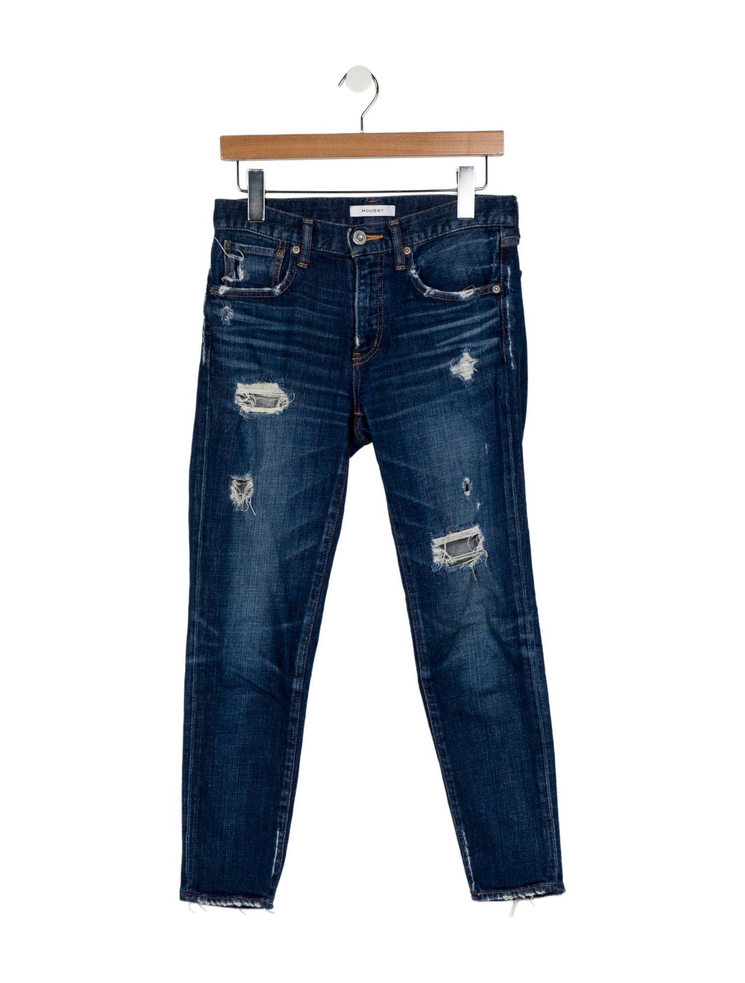Moussy Mid-Rise Skinny Leg Jeans