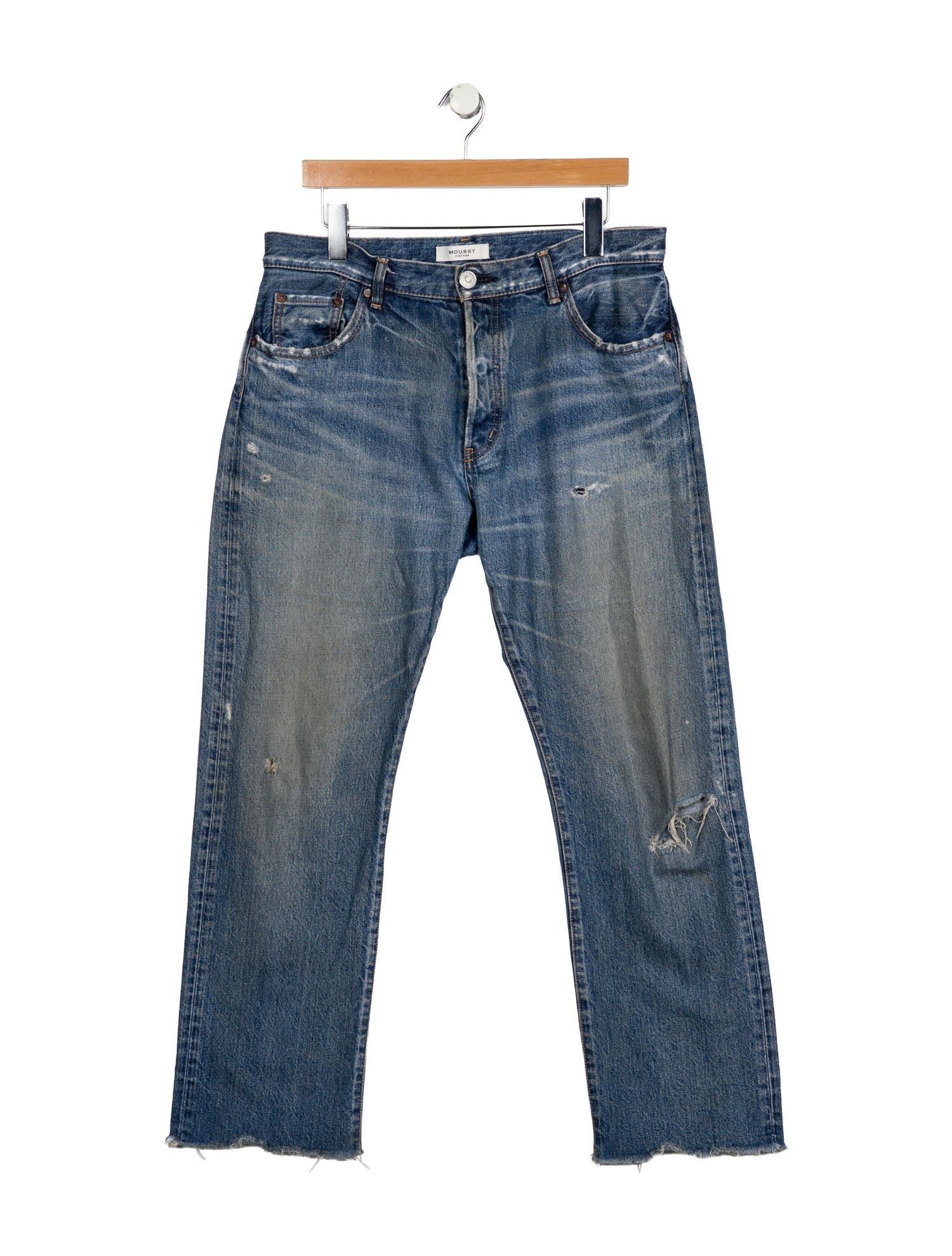 Moussy Mid-Rise Straight Leg Jeans