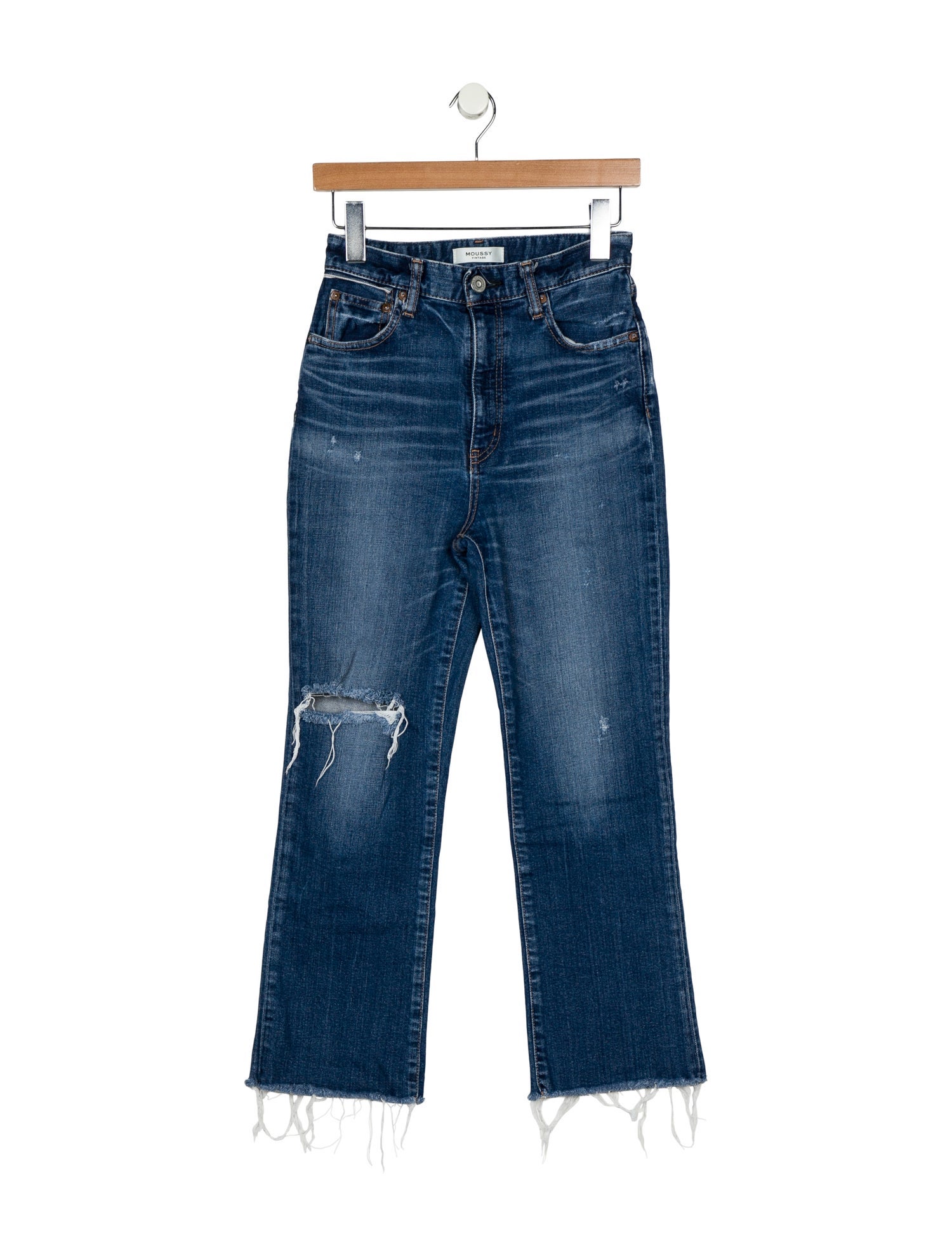 Moussy High-Rise Straight Leg Jeans