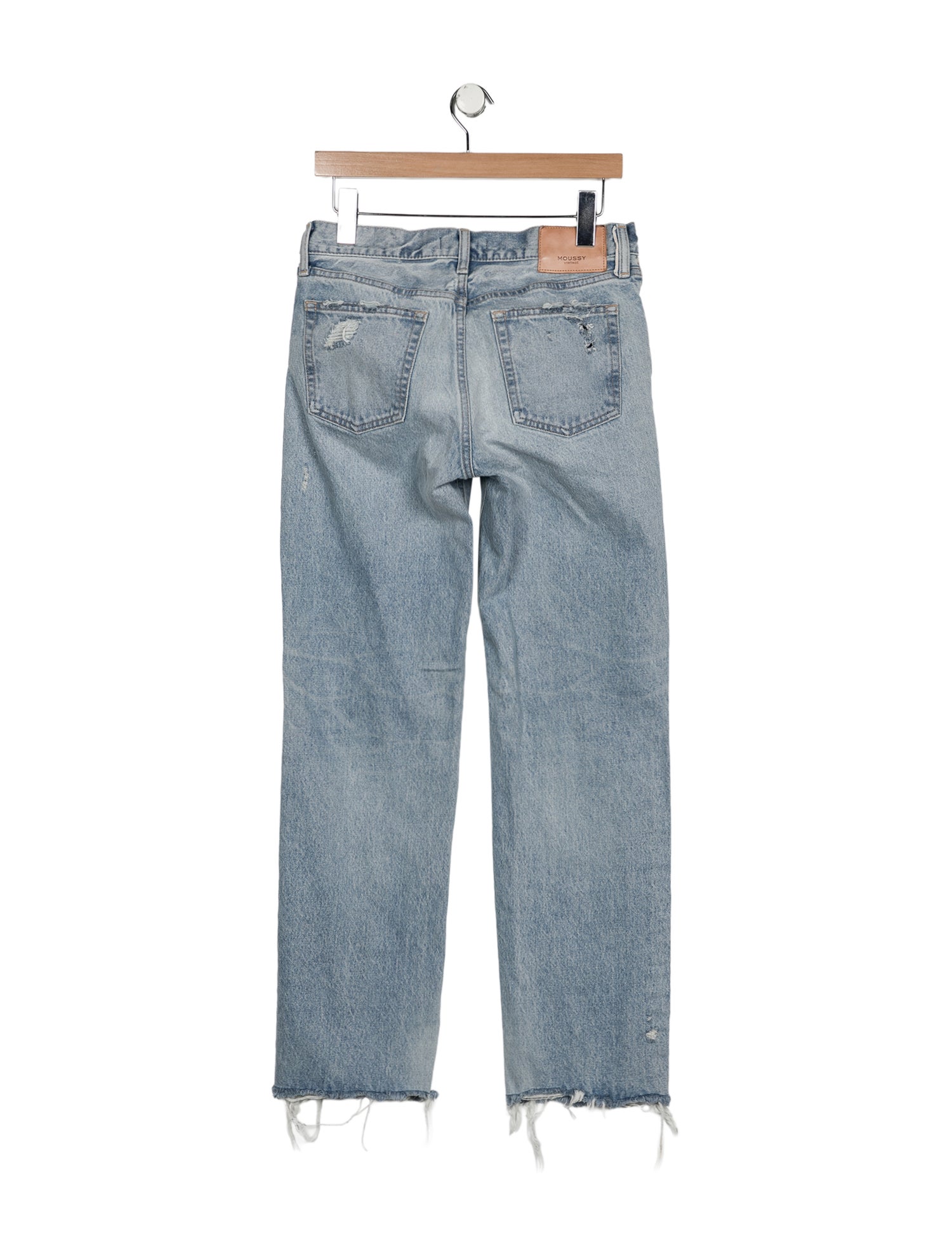 Moussy Low-Rise Straight Leg Jeans