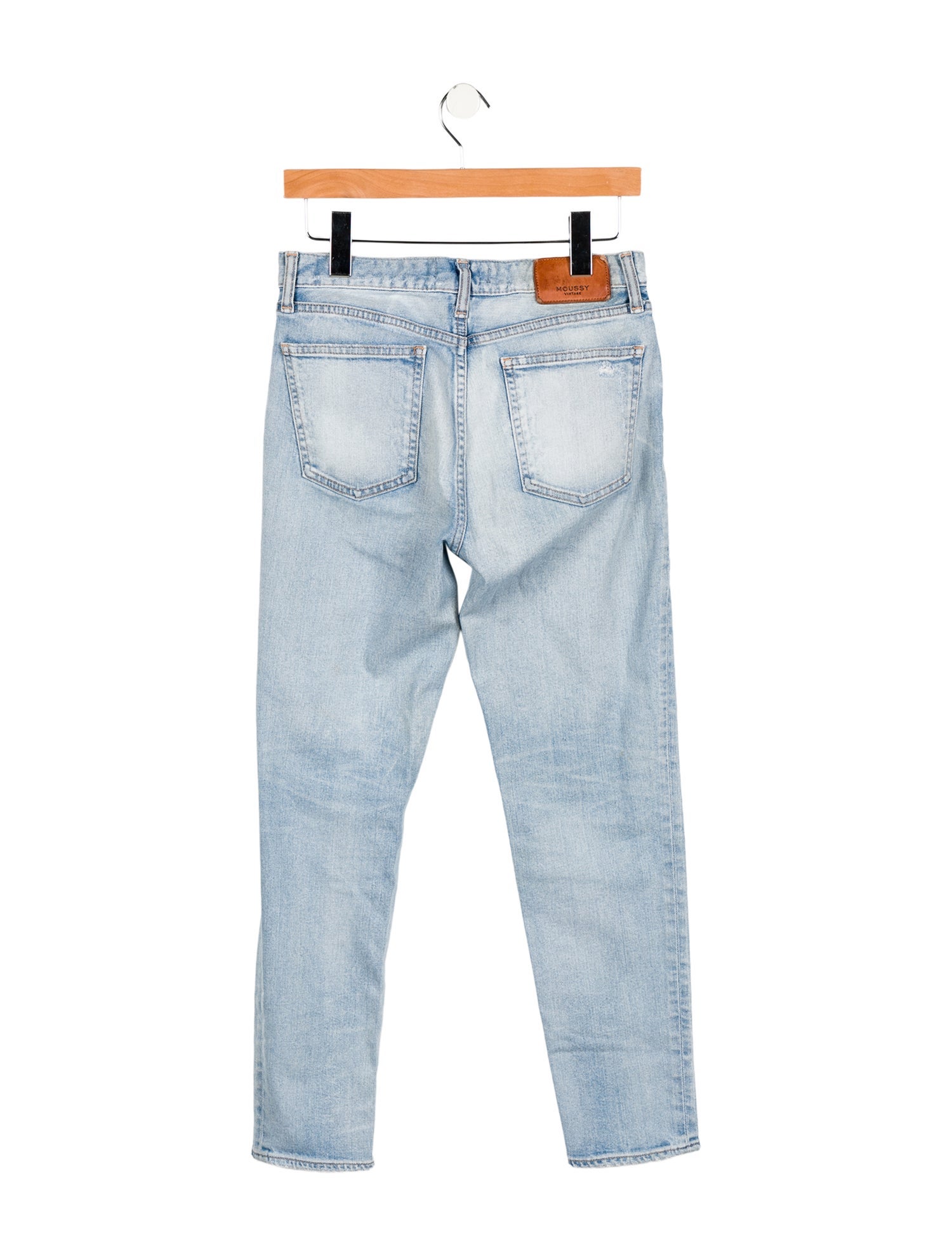 Moussy Mid-Rise Straight Leg Jeans