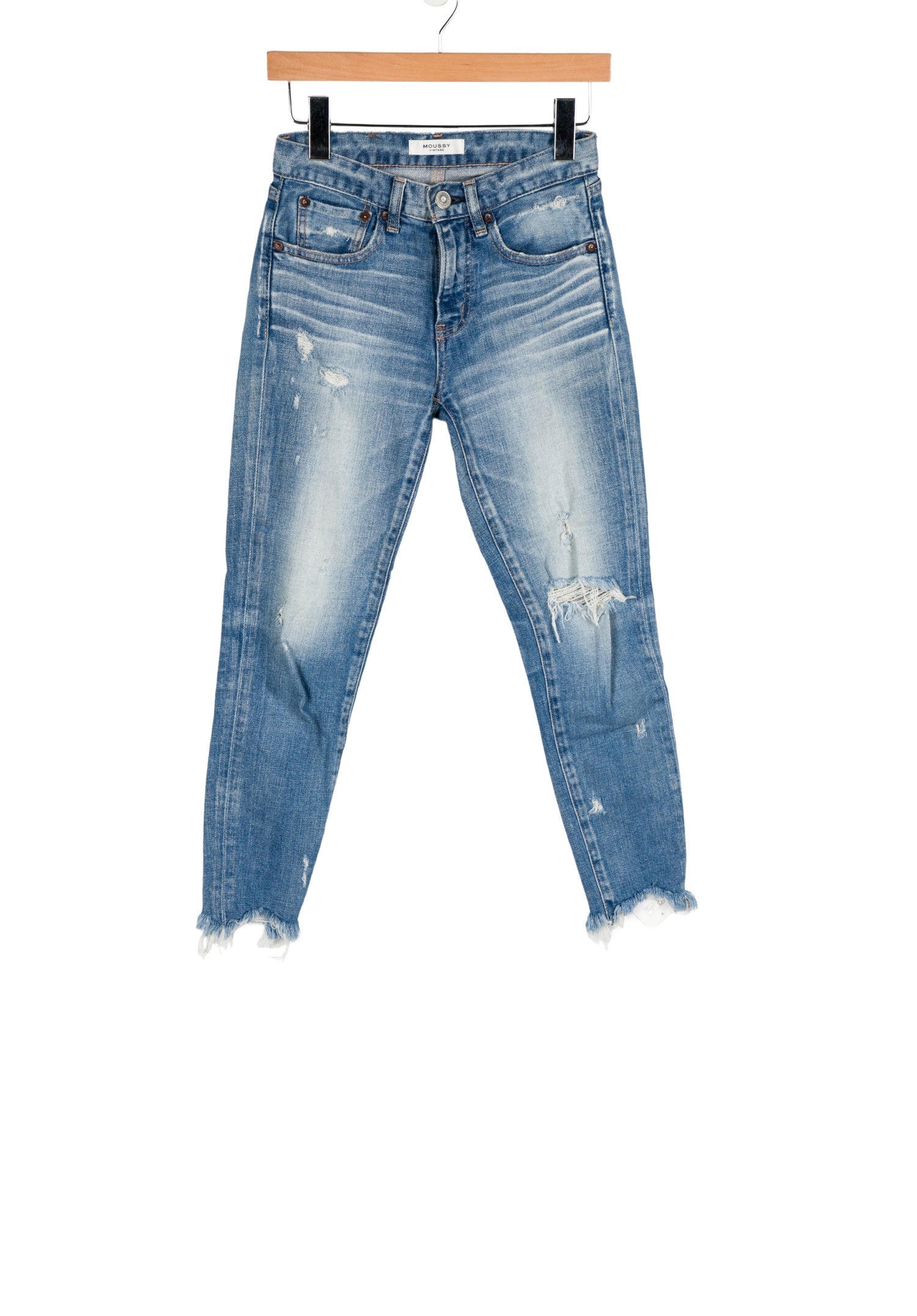 Moussy Mid-Rise Skinny Leg Jeans