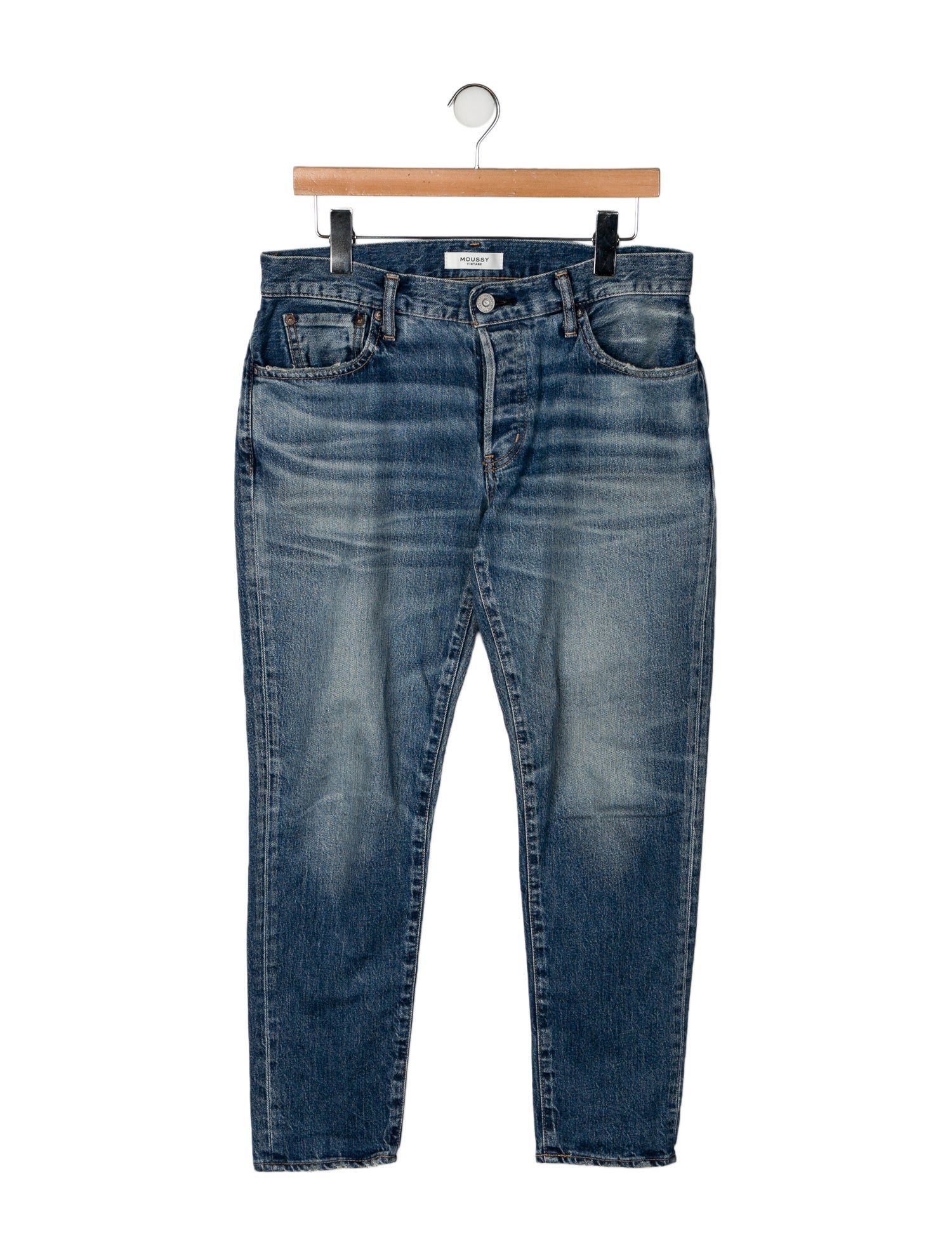 Moussy High-Rise Straight Leg Jeans