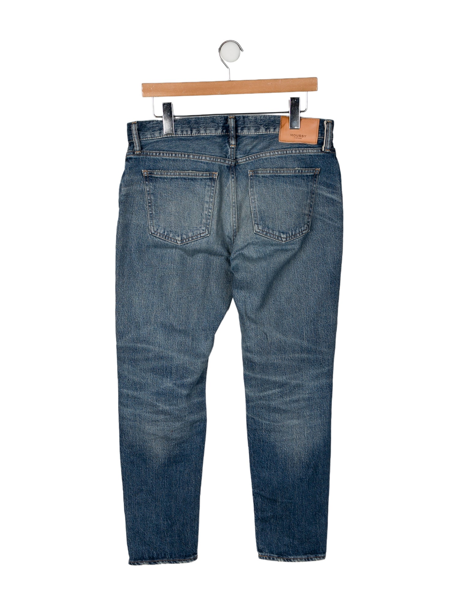 Moussy High-Rise Straight Leg Jeans