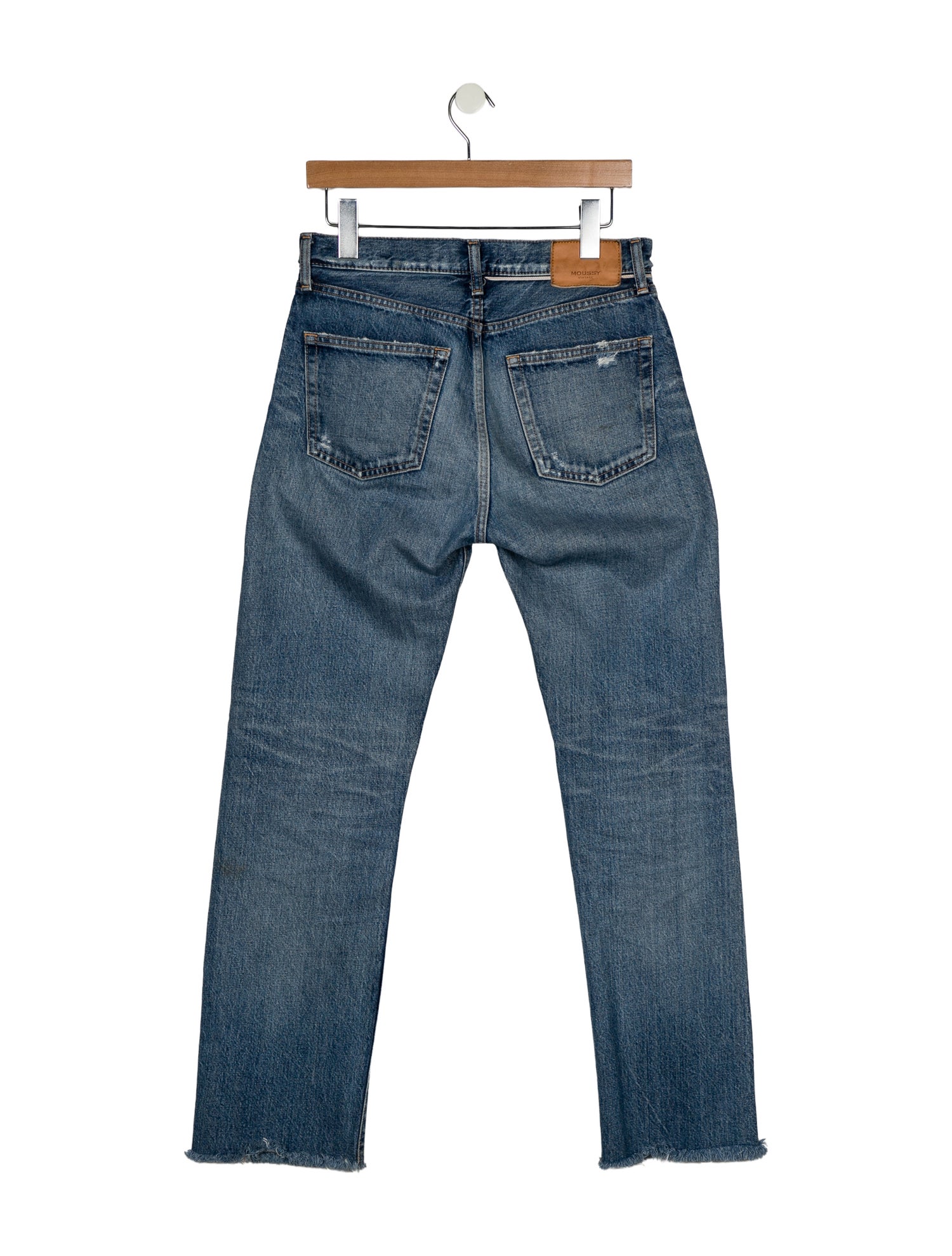 Moussy High-Rise Straight Leg Jeans