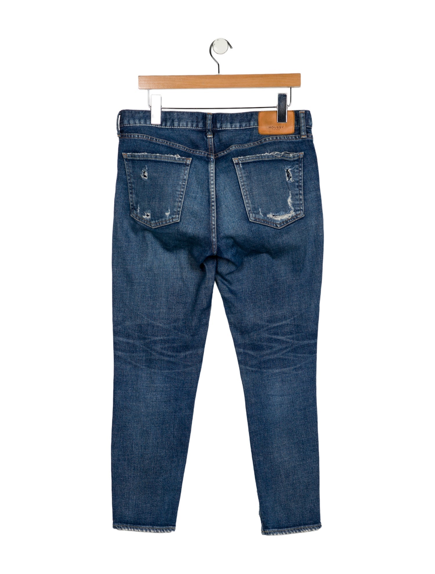 Moussy High-Rise Straight Leg Jeans