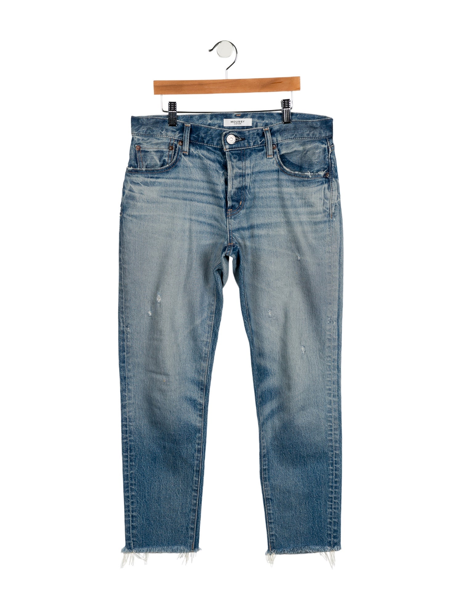 Moussy Mid-Rise Straight Leg Jeans