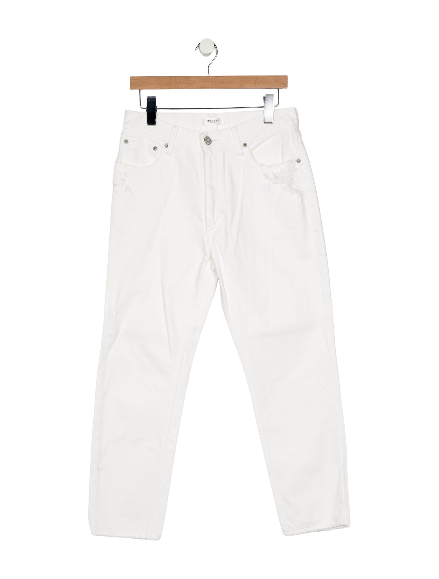 Moussy High-Rise Straight Leg Jeans