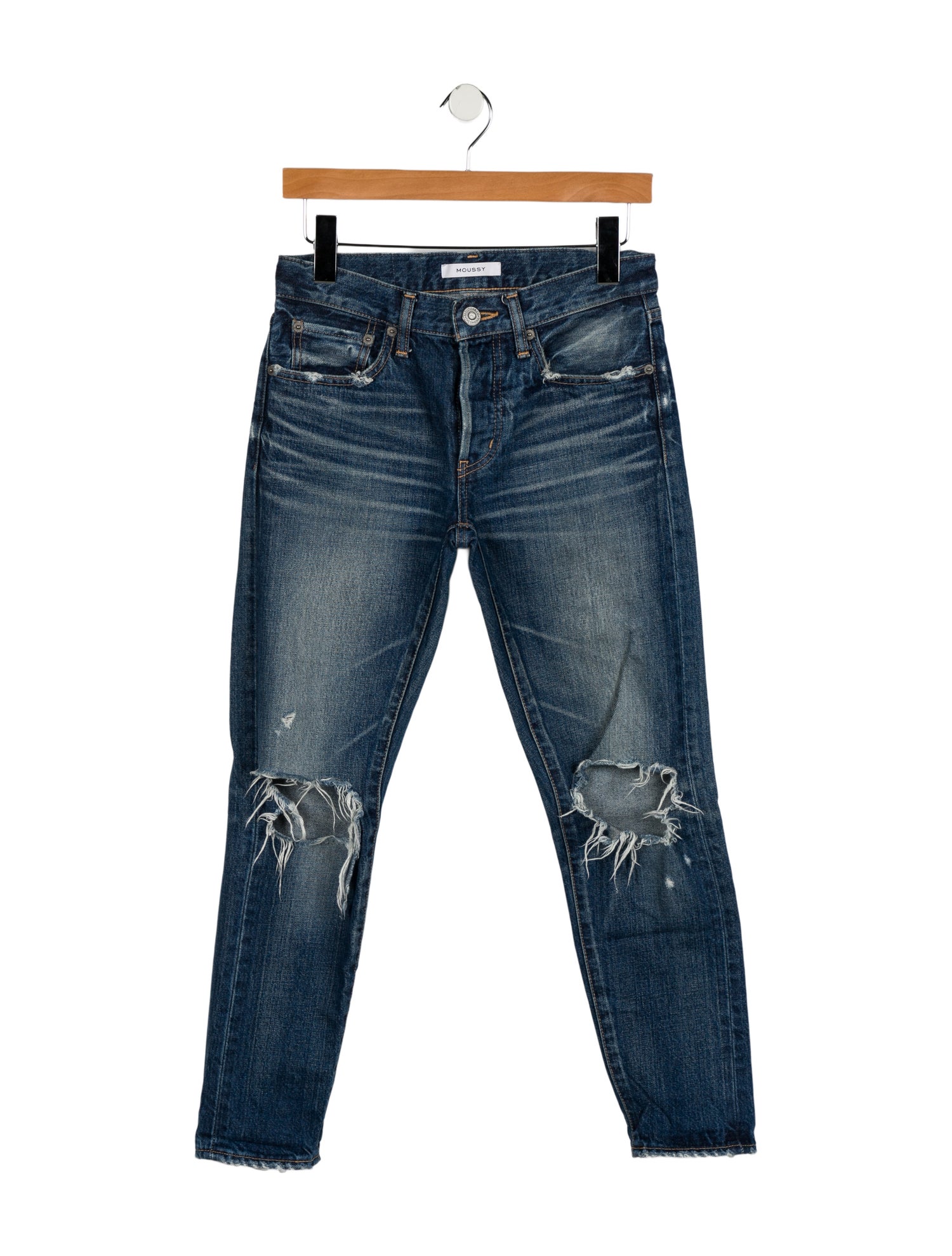 Moussy Mid-Rise Skinny Leg Jeans