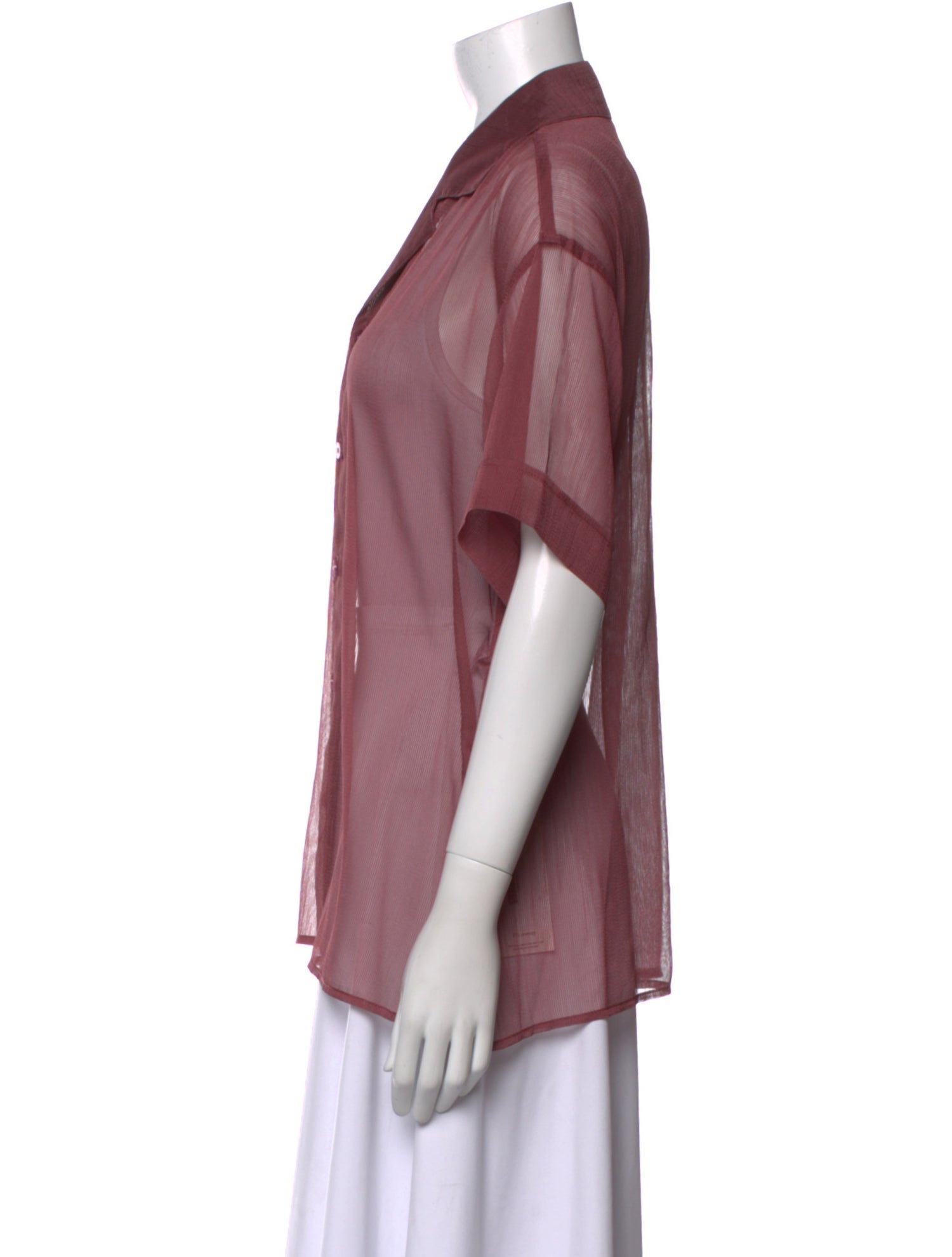 Moussy Short Sleeve Button-Up Top